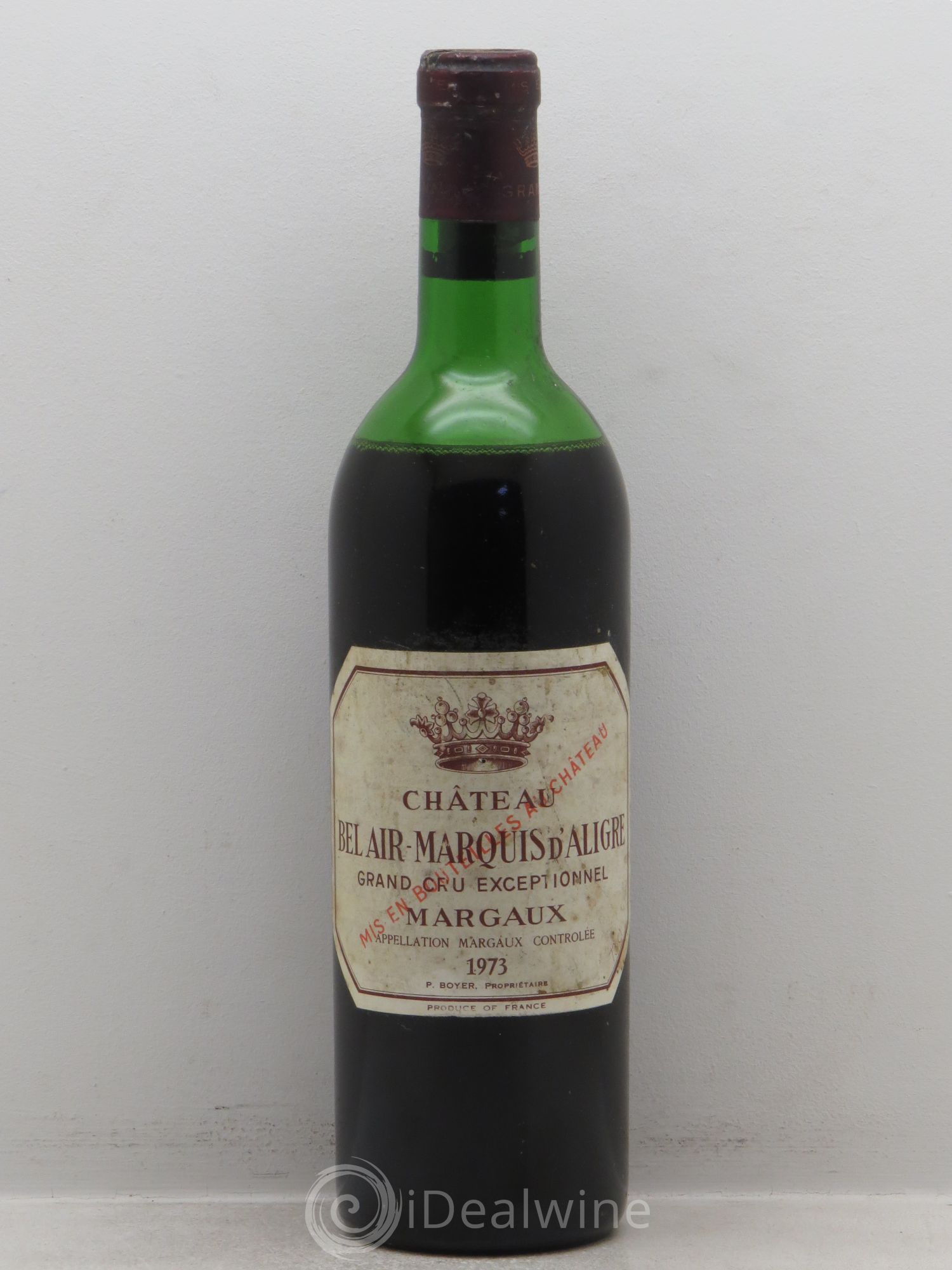 Château Bel Air Marquis d'Aligre (73cl) 1973 - Lot de 1 bouteille - 0
