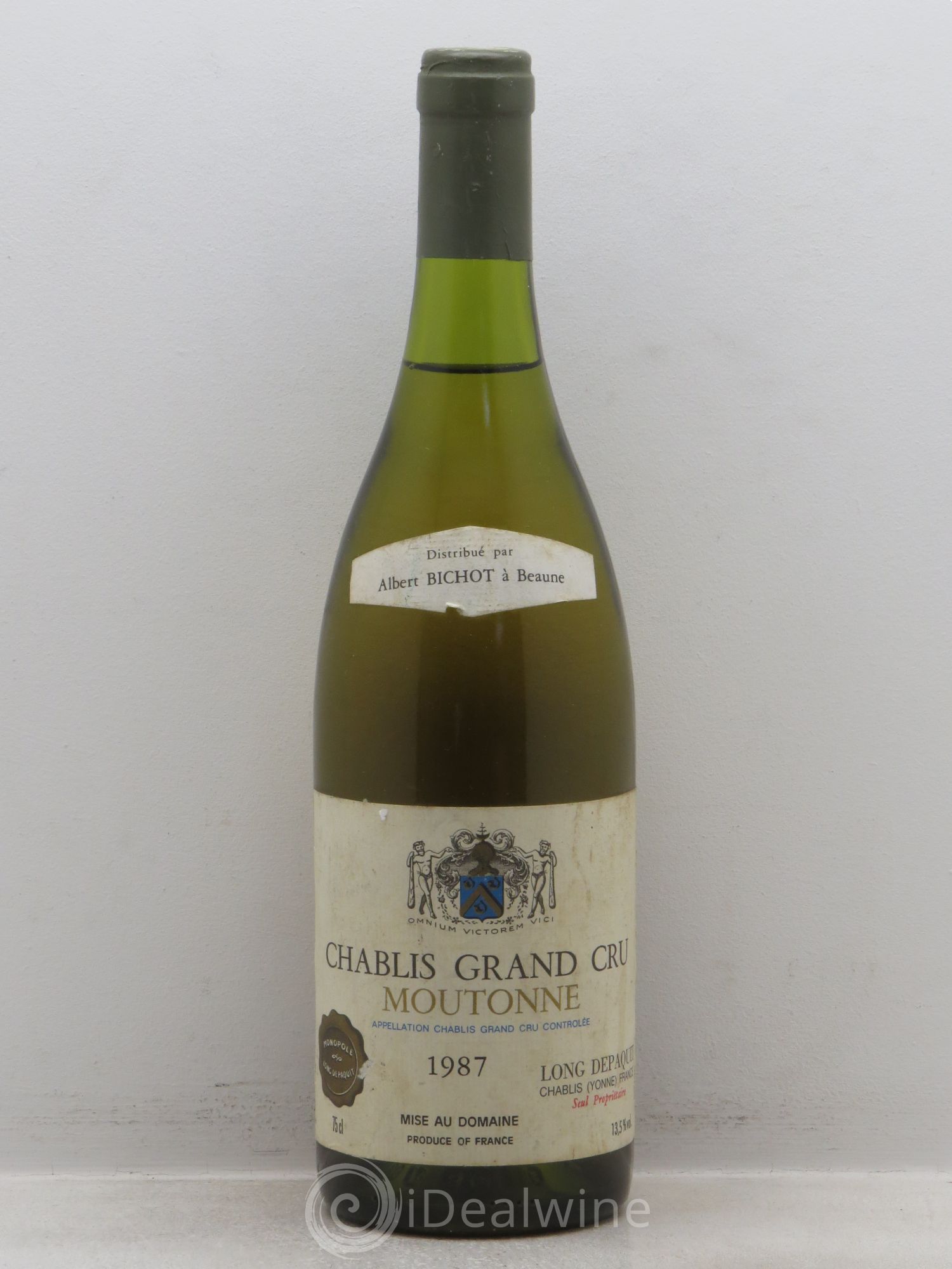 Chablis Grand Cru Moutonne Long Depaquit - Albert Bichot (Domaine) 1987 - Lot de 1 bouteille - 0