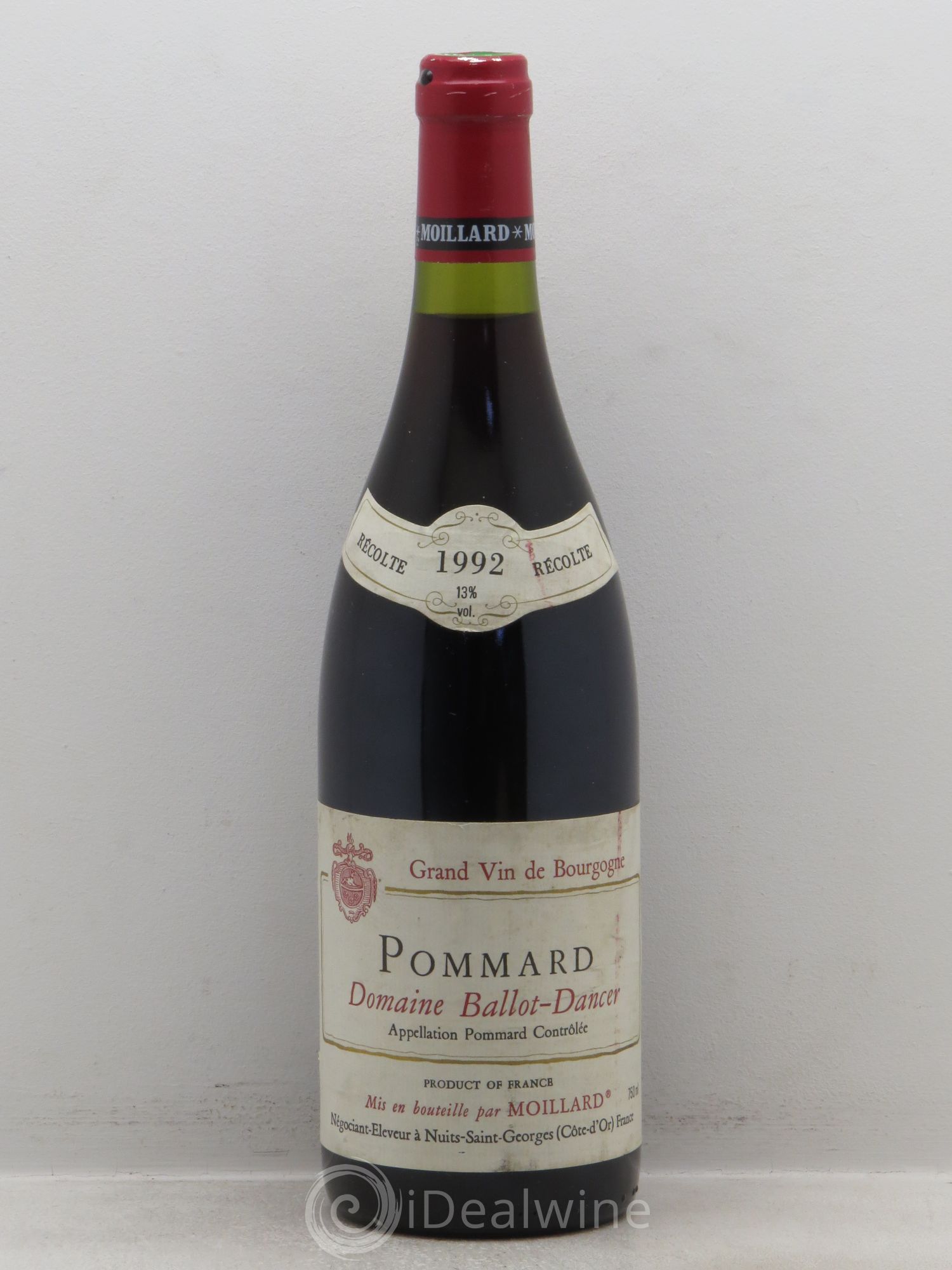 Pommard Ballot Dancer mise par Moillard 1992 - Lot de 1 bouteille - 0