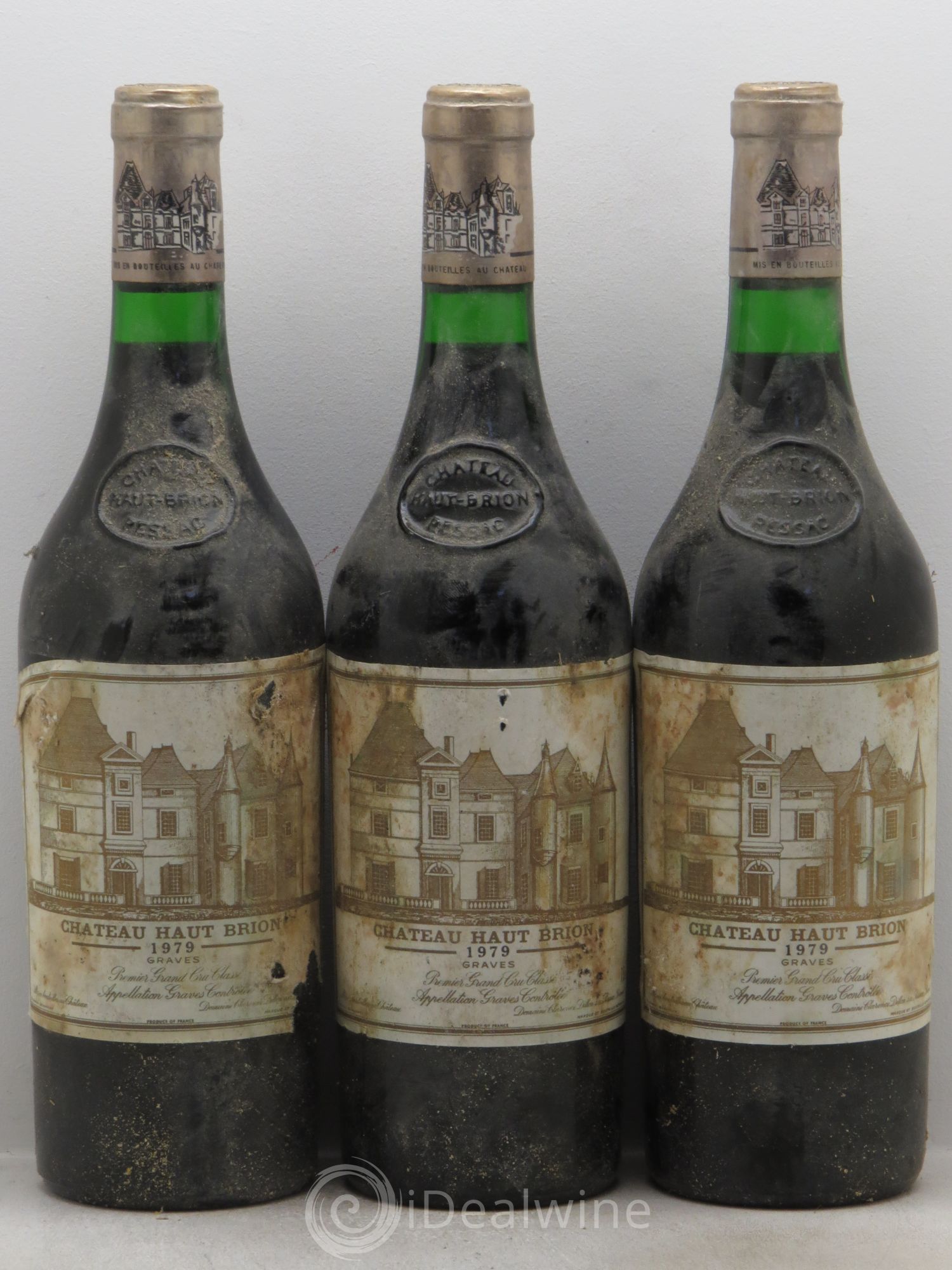 Château Haut Brion 1er Grand Cru Classé 1979 - Lot de 3 bouteilles - 0