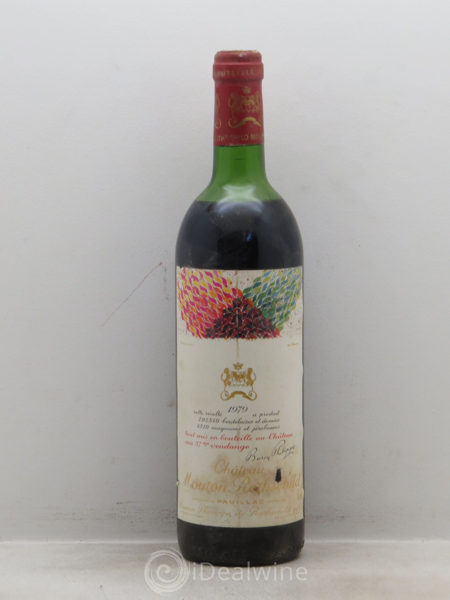 Château Mouton Rothschild 1er Grand Cru Classé 1979 - Lot de 1 bouteille - 0