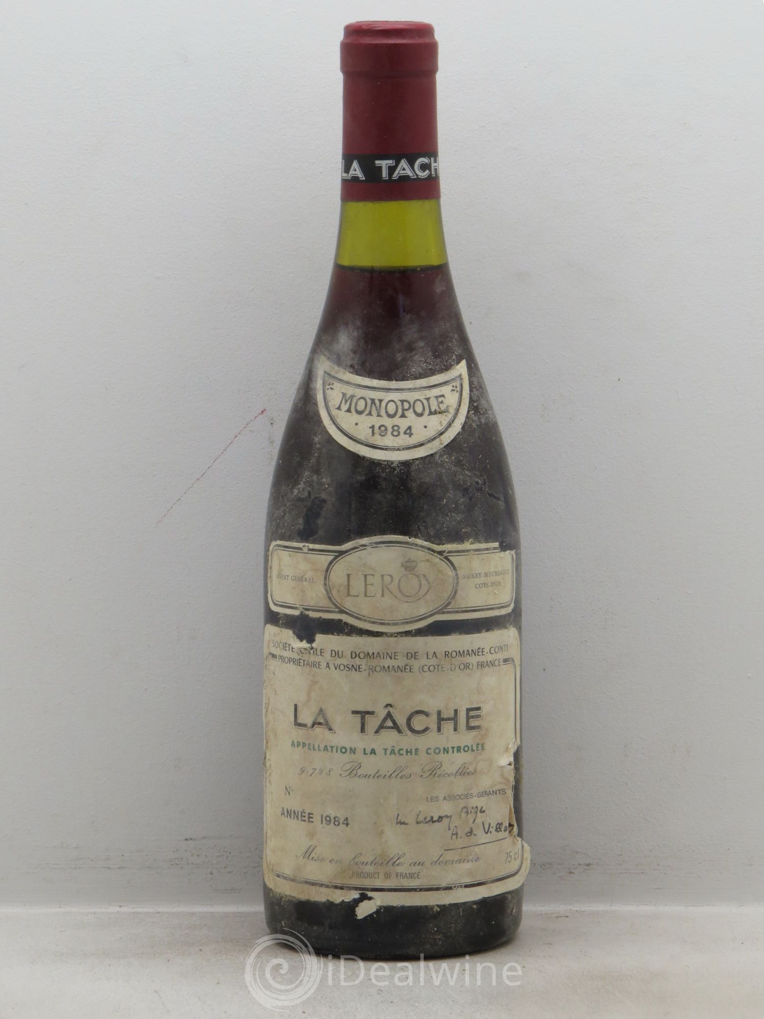 La Tâche Grand Cru Domaine de la Romanée-Conti 1984 - Lot de 1 bouteille - 0