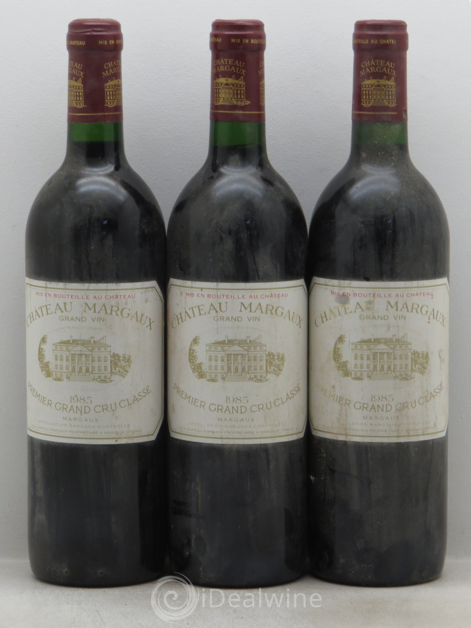 Château Margaux 1er Grand Cru Classé 1985 - Lot de 3 bouteilles - 0