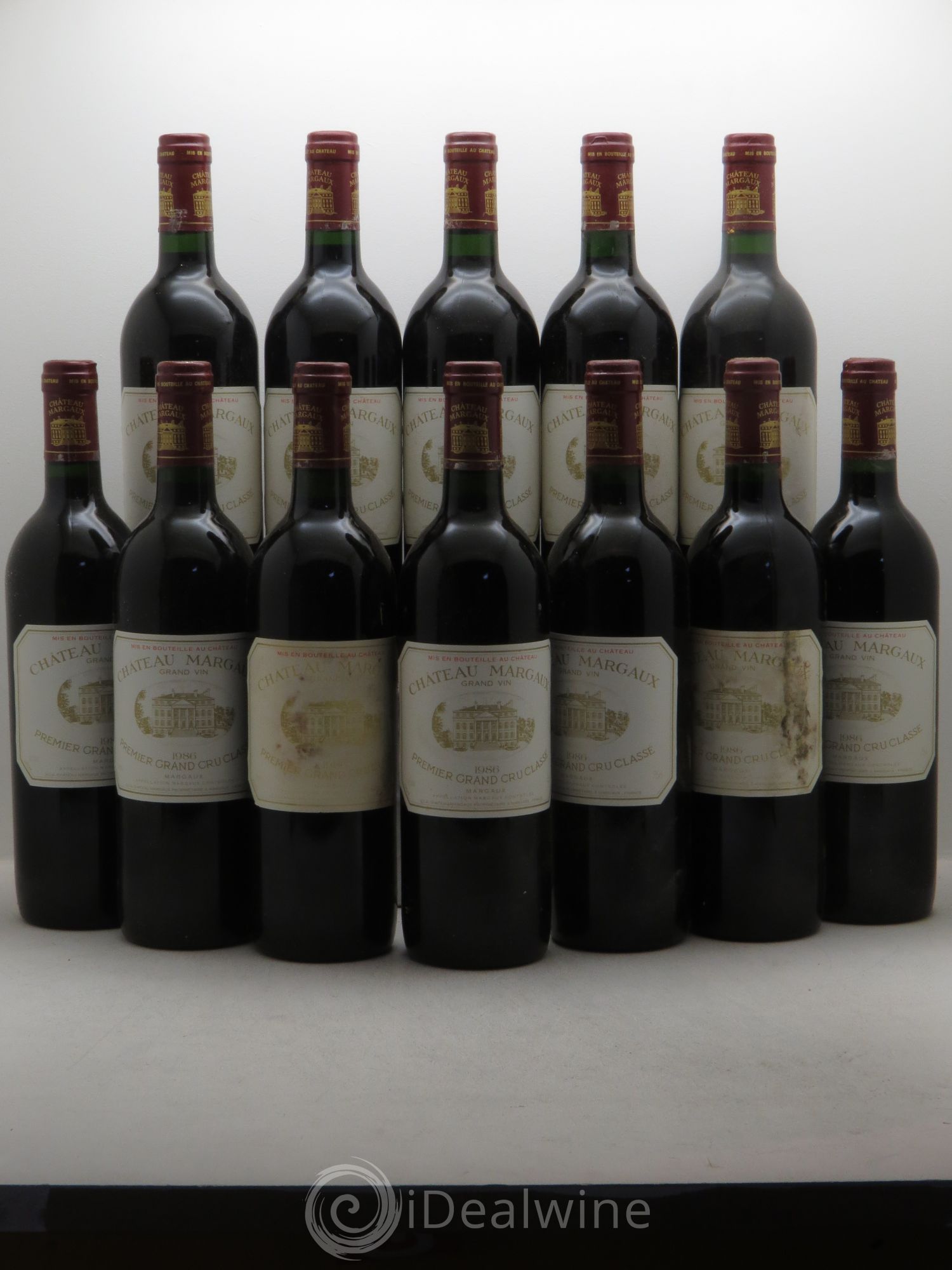 Château Margaux 1er Grand Cru Classé 1986 - Lot de 12 bouteilles - 0