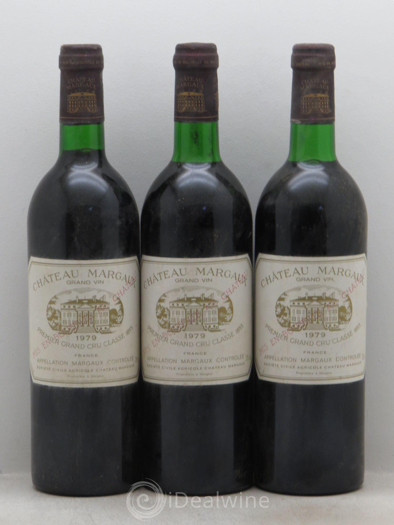 Château Margaux 1er Grand Cru Classé 1979 - Lot de 3 bouteilles - 0