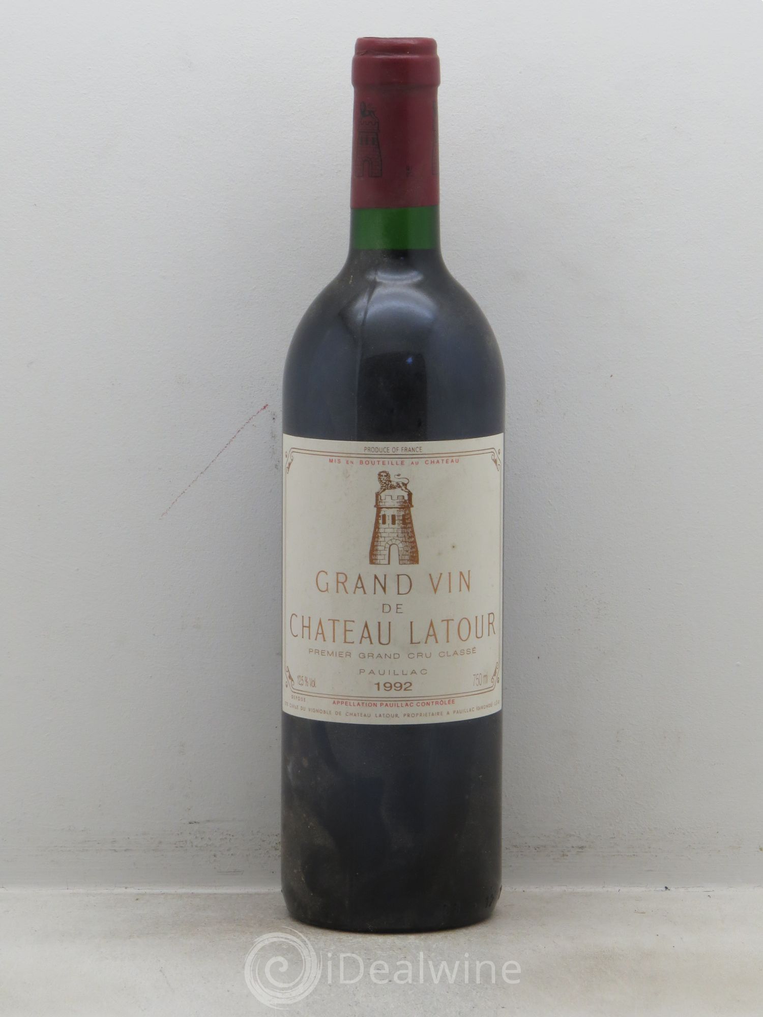 Château Latour 1er Grand Cru Classé 1992 - Lot de 1 bouteille - 0