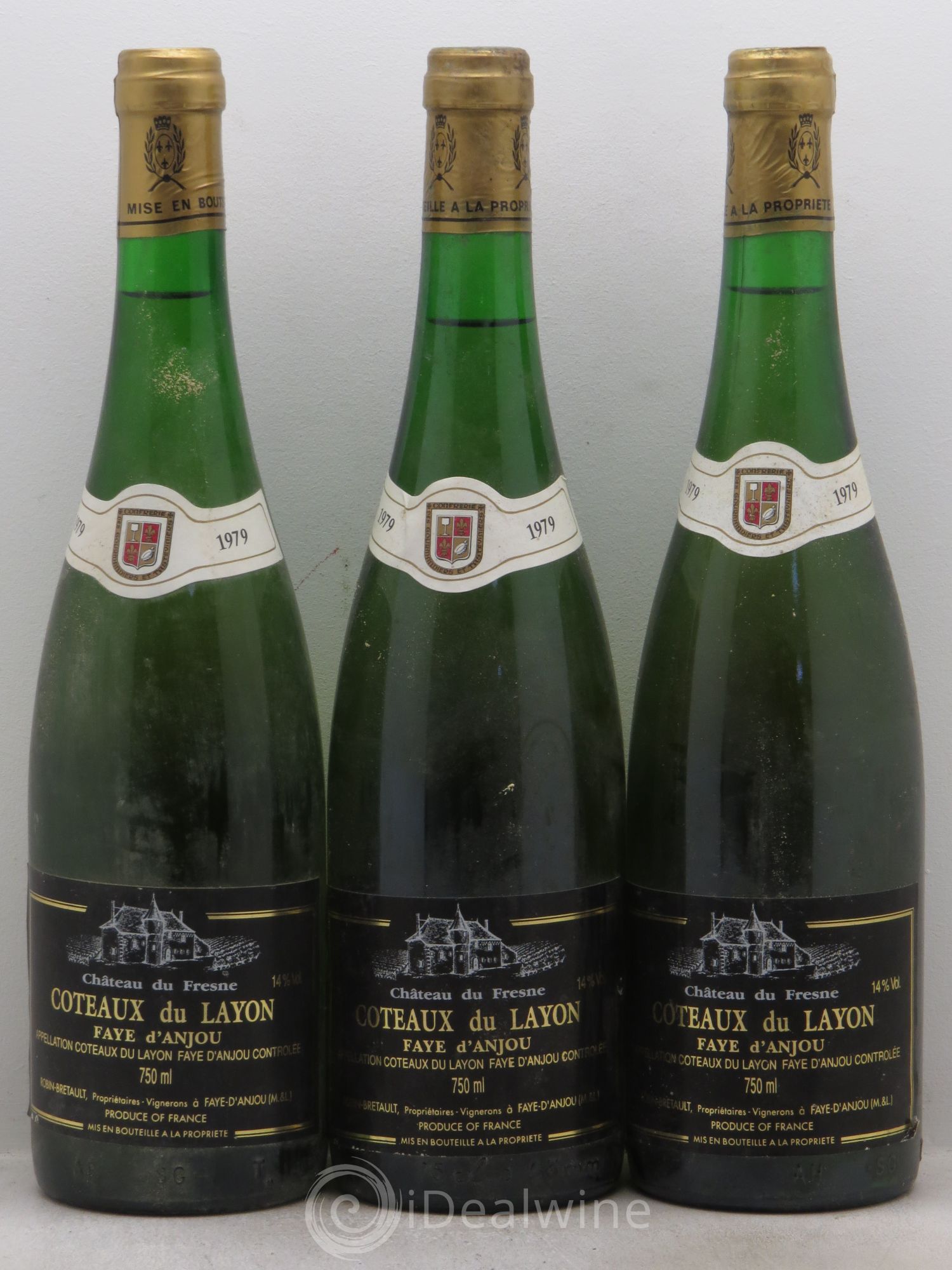 Coteaux du Layon Château de Fresne Faye d'Anjou 1979 - Lotto di 3 bottiglie - 0