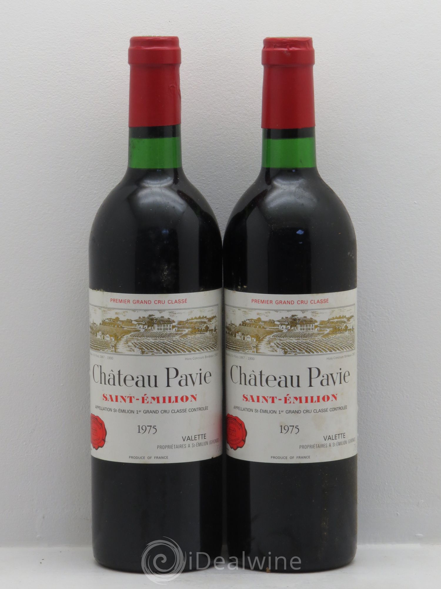 Château Pavie 1er Grand Cru Classé A 1975 - Lot de 2 bouteilles - 0