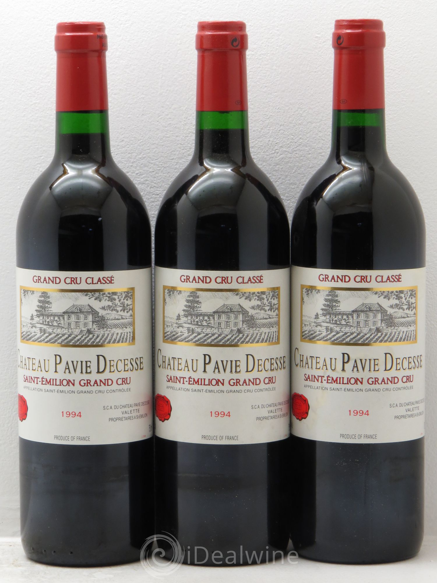 Château Pavie Decesse Grand Cru Classé 1994 - Lot de 3 bouteilles - 0
