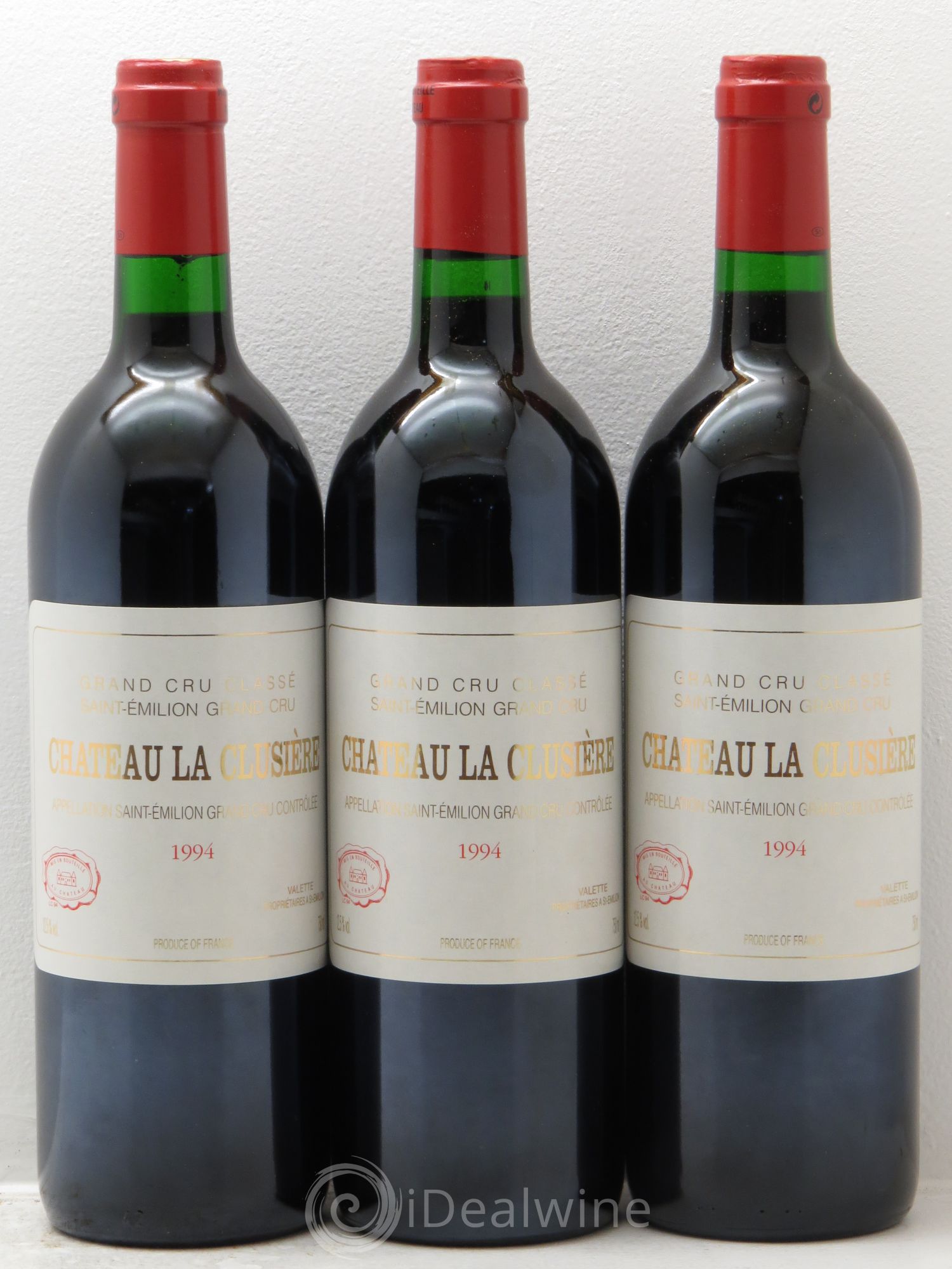 Château la Clusière 1994 - Lot de 3 bouteilles - 0