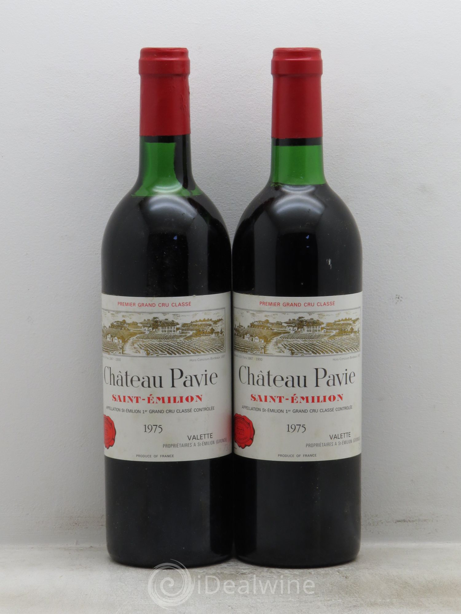 Château Pavie 1er Grand Cru Classé A 1975 - Lot de 2 bouteilles - 0