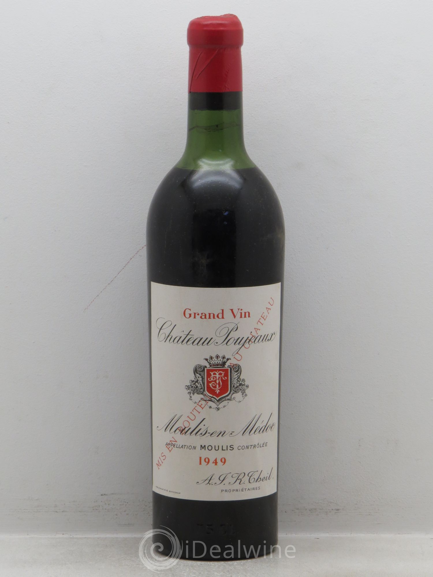 Château Poujeaux 1949 - Lot de 1 bouteille - 0