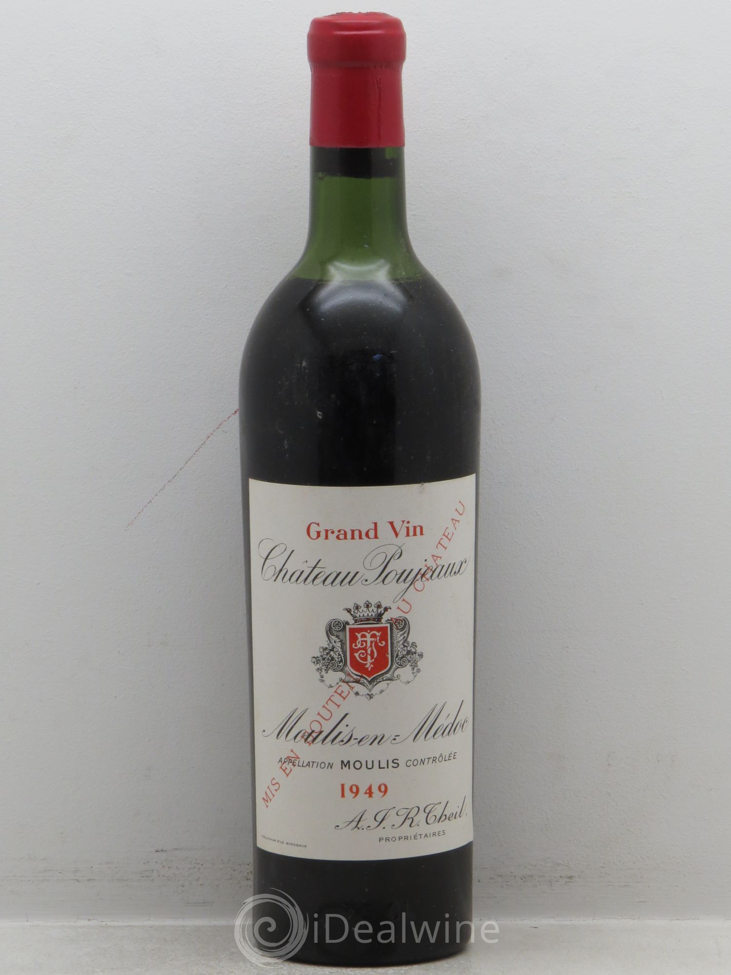 Château Poujeaux 1949 - Lot de 1 bouteille - 0