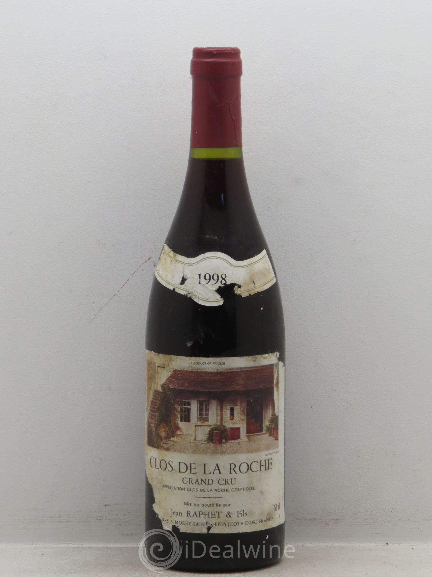 Clos de la Roche Grand Cru Jean Raphet 1998 - Lot de 1 bouteille - 0