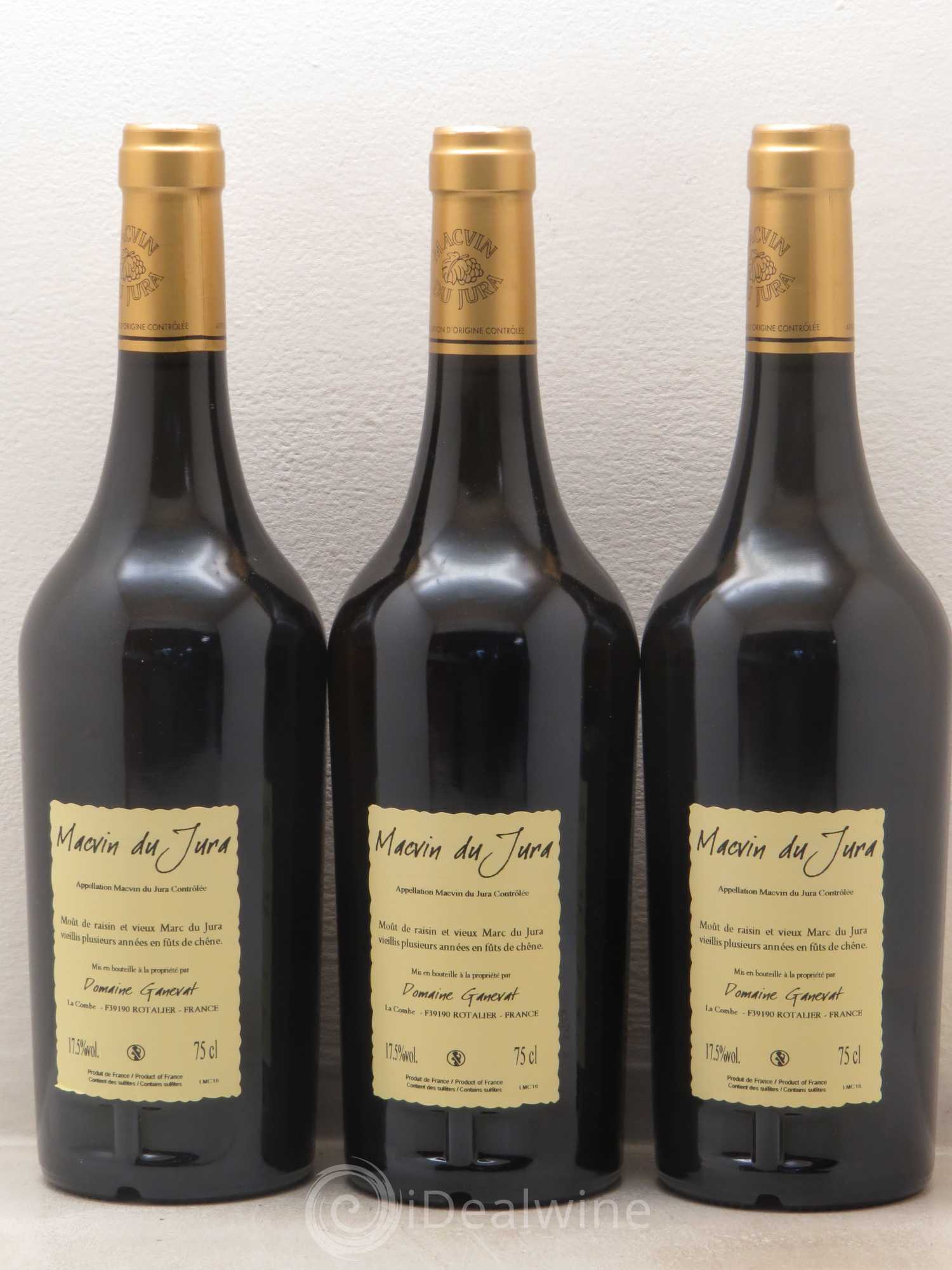 Côtes du Jura Vieux Macvin du Jura Jean-François Ganevat (Domaine) - Lot de 3 bouteilles - 1