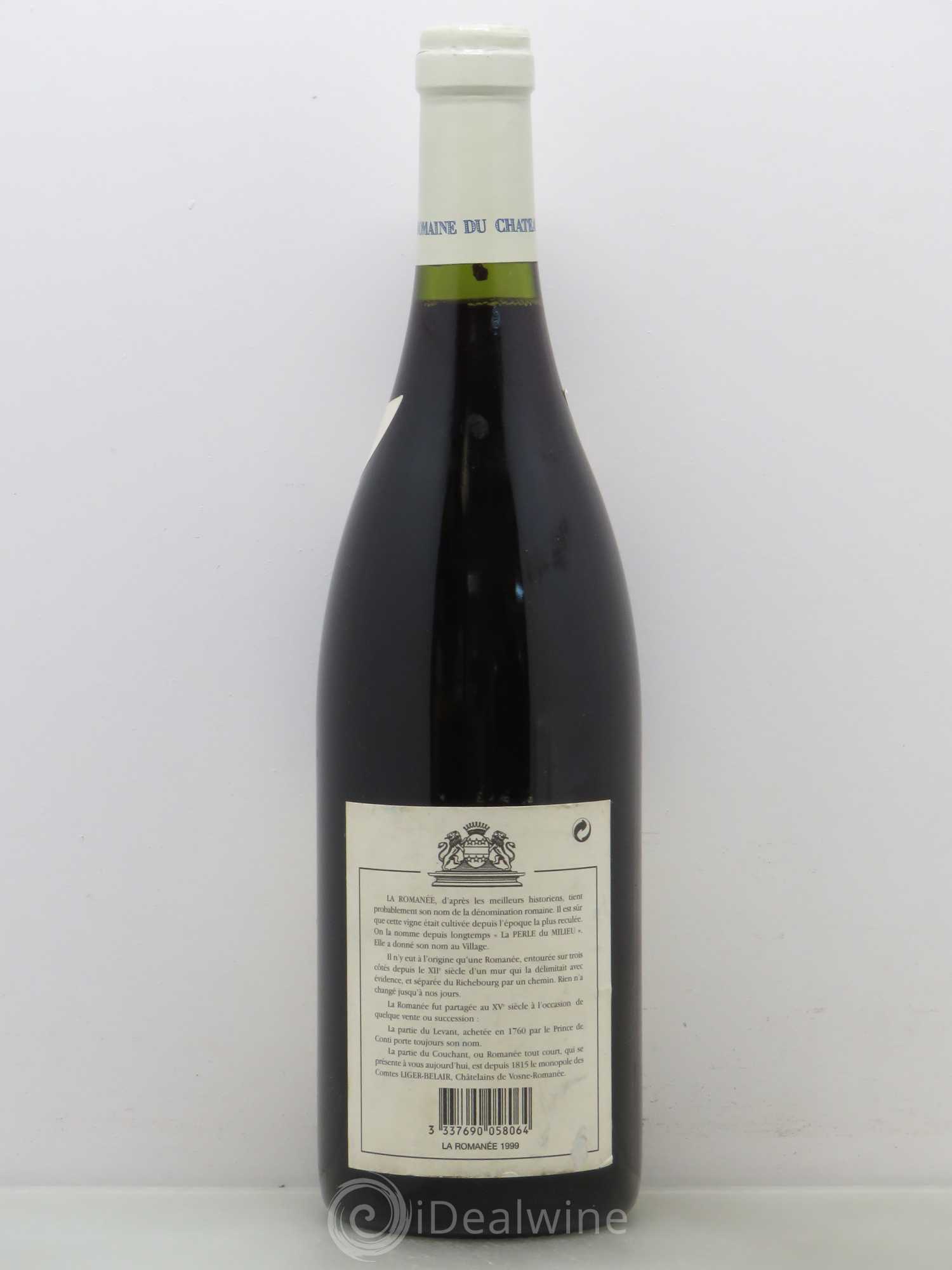 La Romanée Grand Cru Comte Liger-Belair (Domaine du) Bouchard pour Liger Belair 1999 - Posten von 1 Flasche - 1