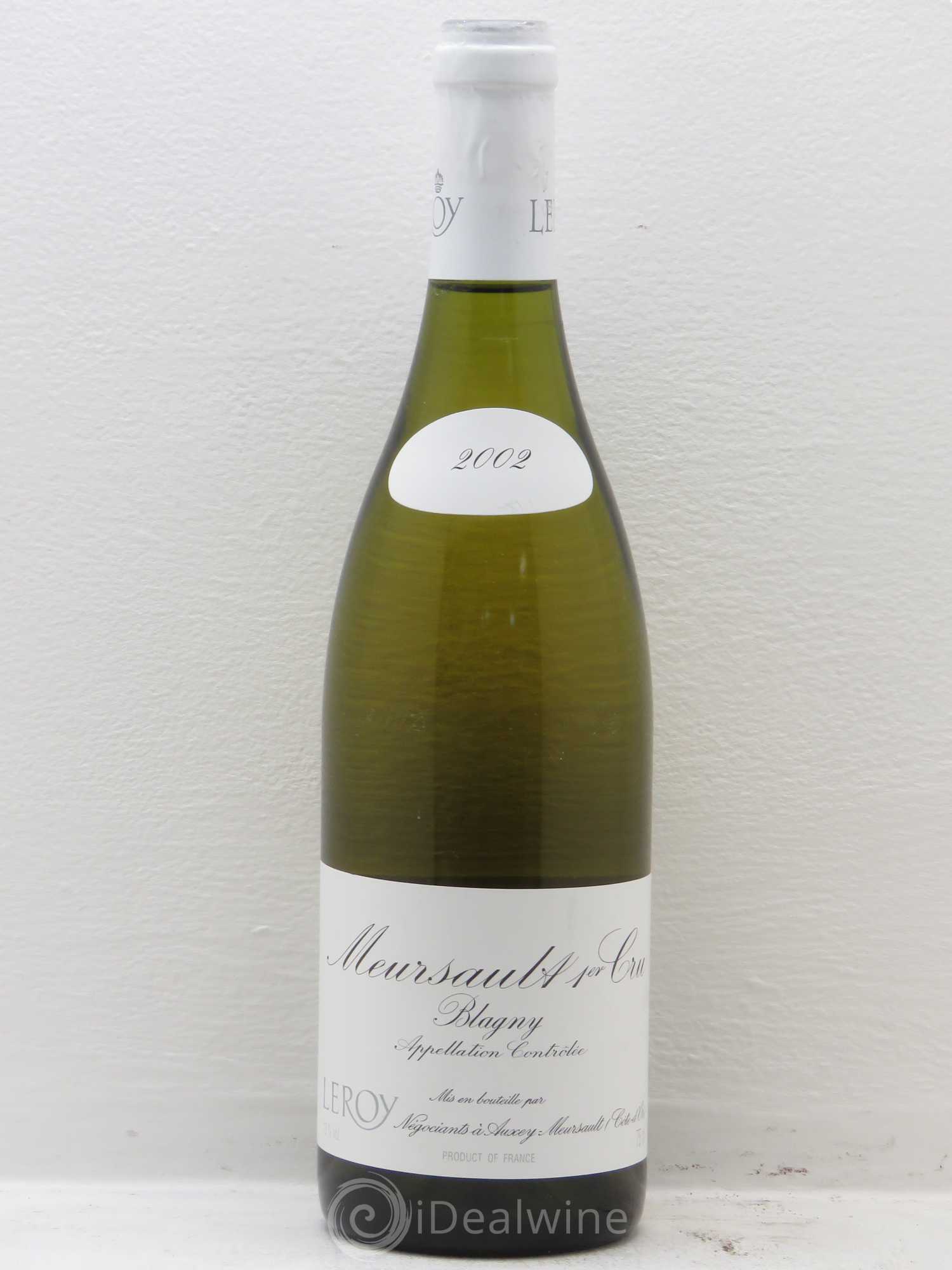 Meursault 1er Cru Blagny Leroy SA 2002 - Lot de 1 bouteille - 0