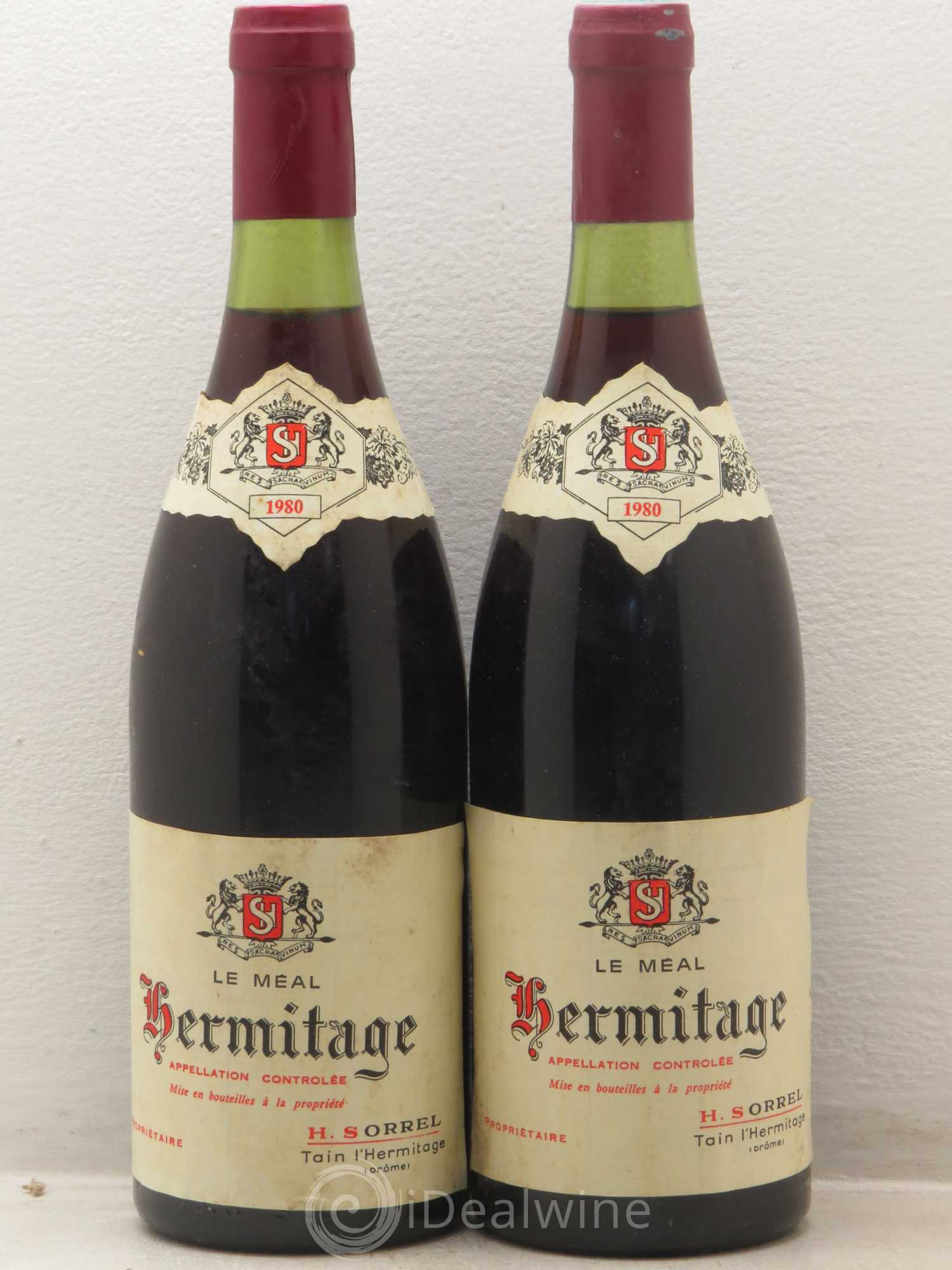 Hermitage Marc Sorrel Le Méal 1980 - Lot de 2 bouteilles - 0