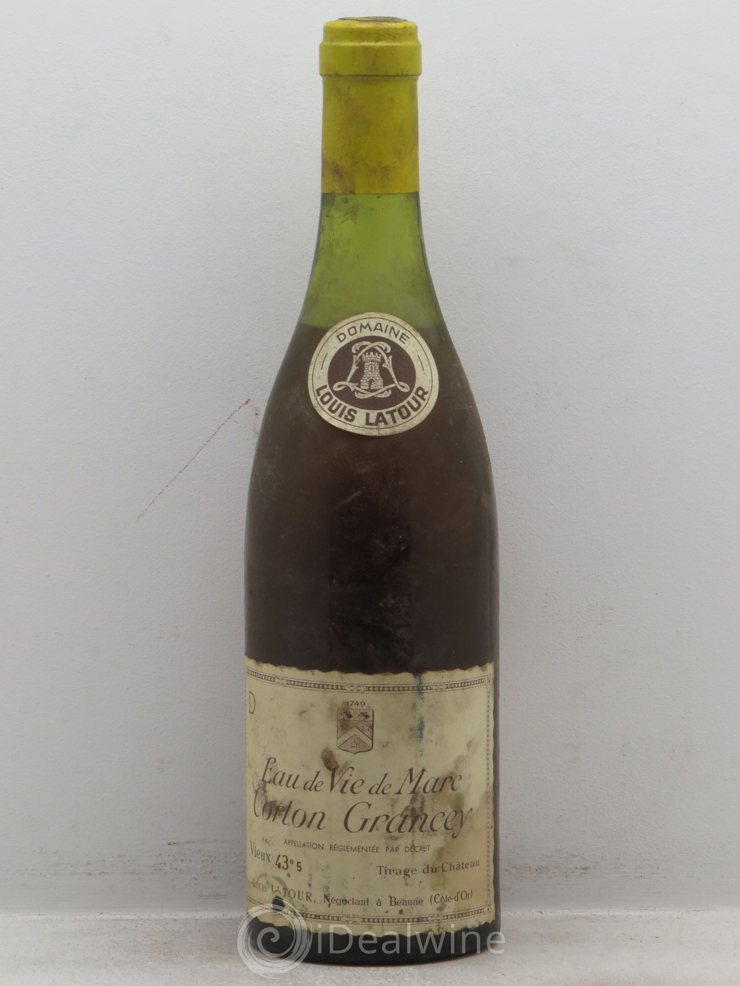 Alcools divers Eau de vie de marc Corton Grancey Louis Latour - Lotto di 1 bottiglia - 0