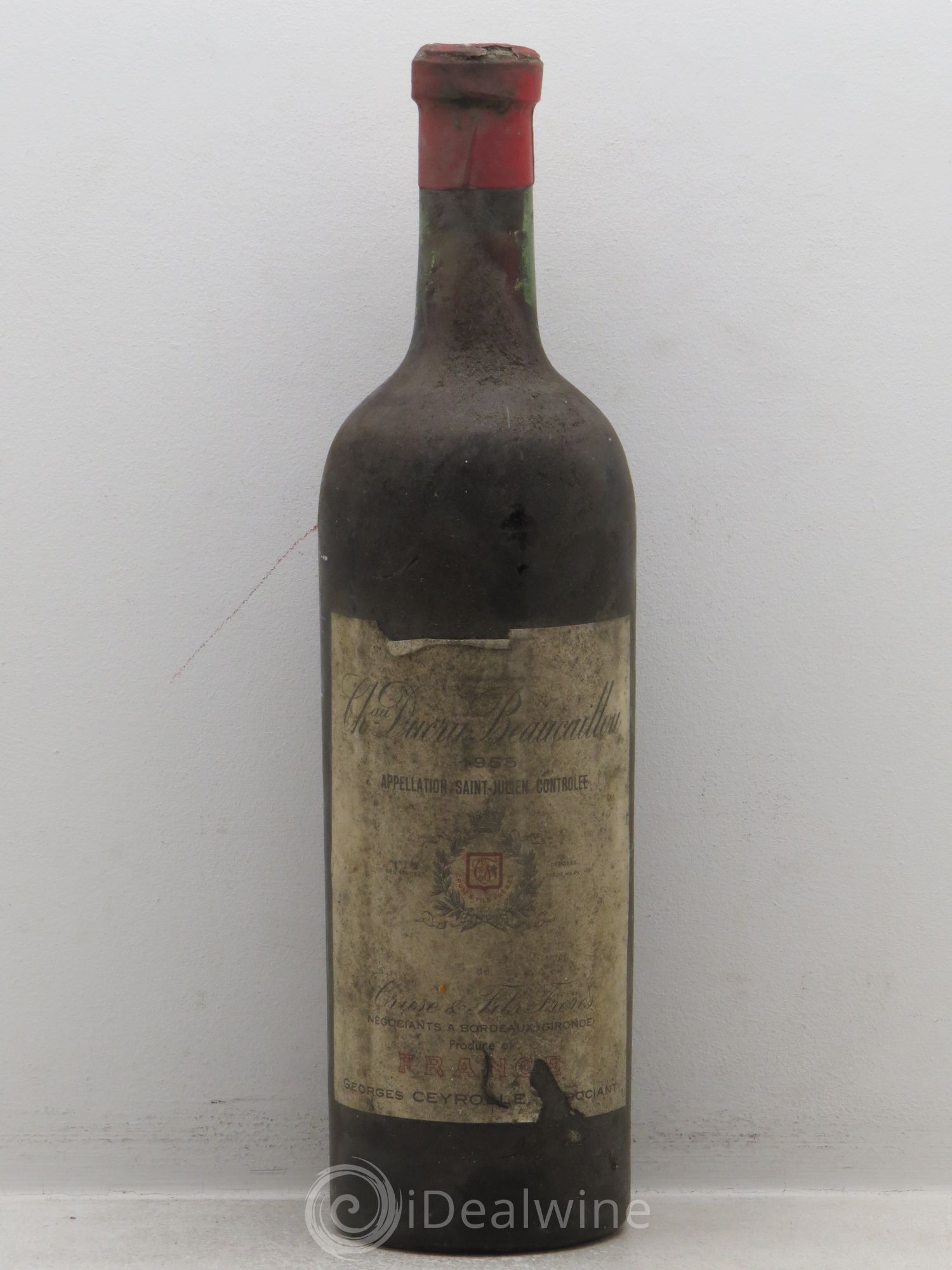 Château Ducru Beaucaillou 2ème Grand Cru Classé Mise Négoce 1955 - Lot de 1 bouteille - 0