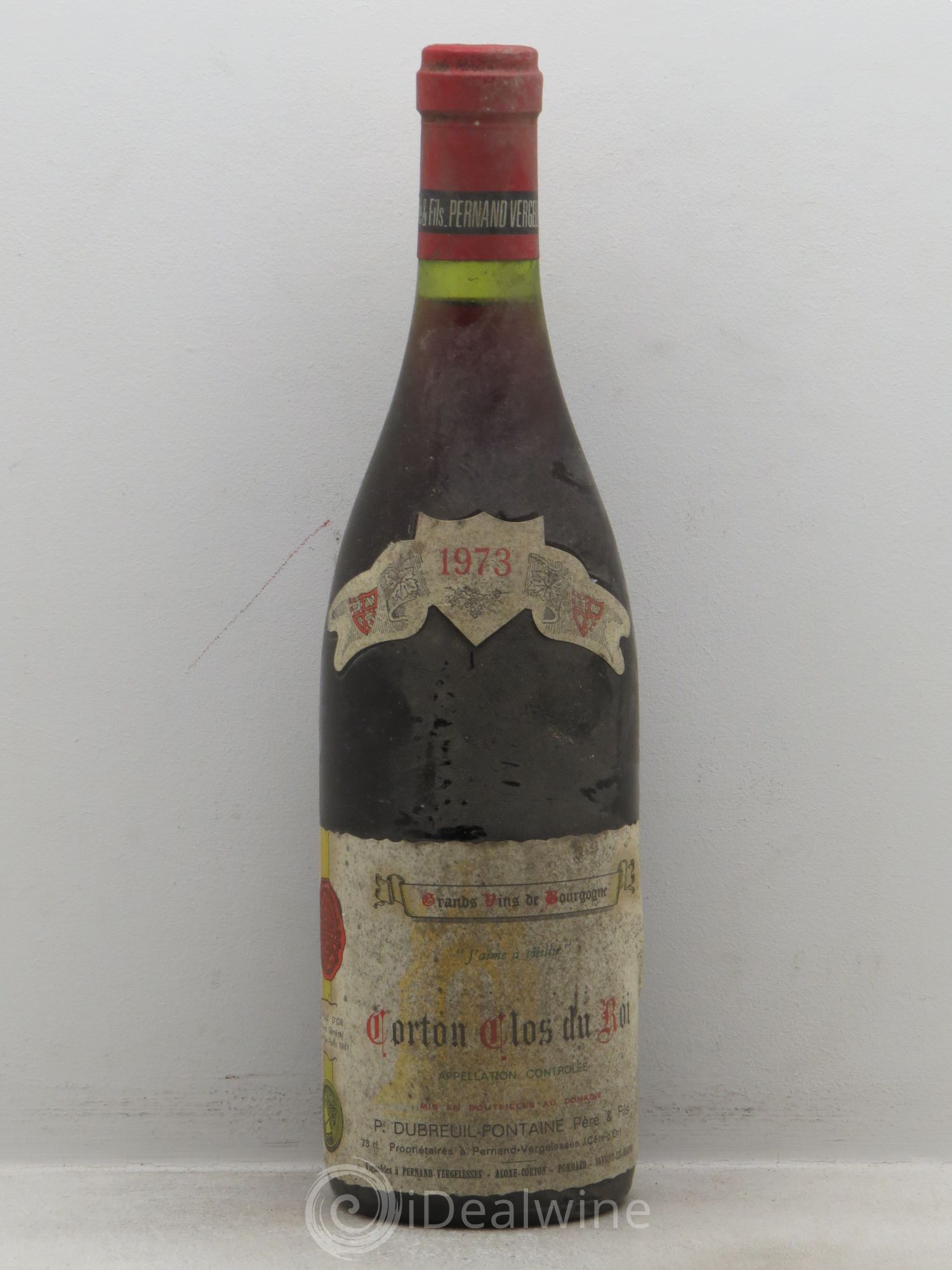 Corton Grand Cru Domaine Pernan Vergelles 1973 - Posten von 1 Flasche - 0