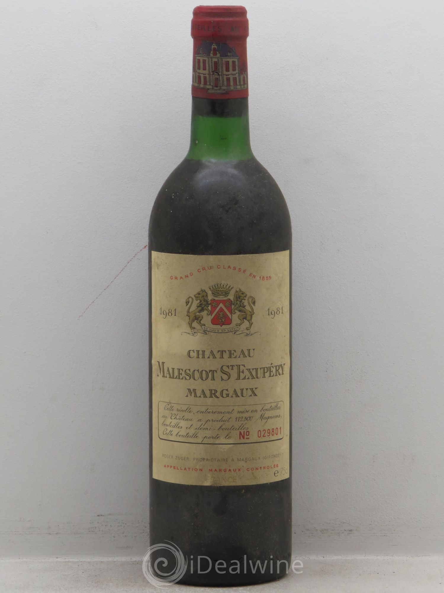 Château Malescot Saint-Exupéry 3ème Grand Cru Classé 1981 - Lot de 1 bouteille - 0
