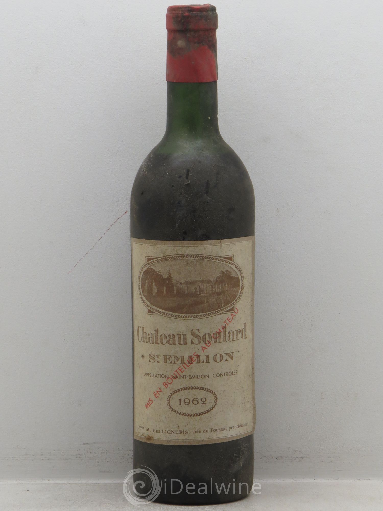 Château Soutard Grand Cru Classé 1962 - Lot de 1 bouteille - 0