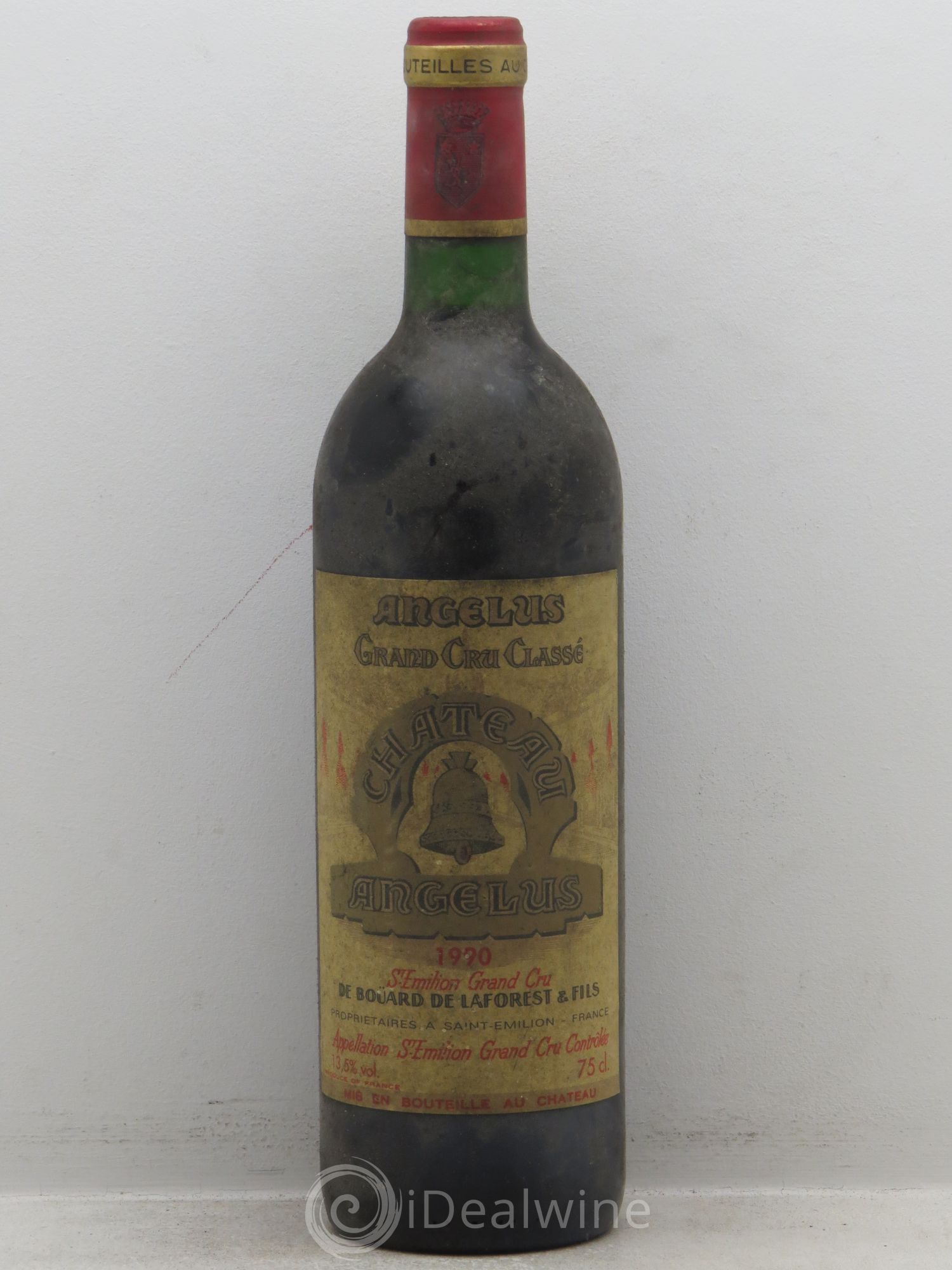 Château Angélus 1er Grand Cru Classé A 1990 - Lot de 1 bouteille - 0