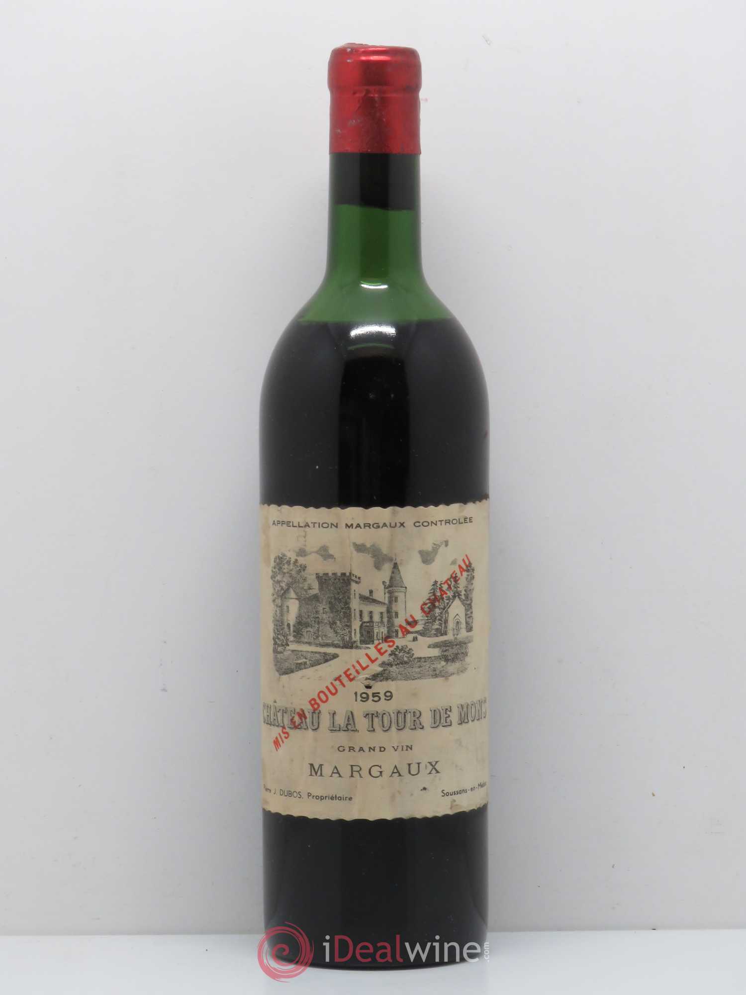Château la Tour de Mons Cru Bourgeois 1959 - Lot de 1 bouteille - 0