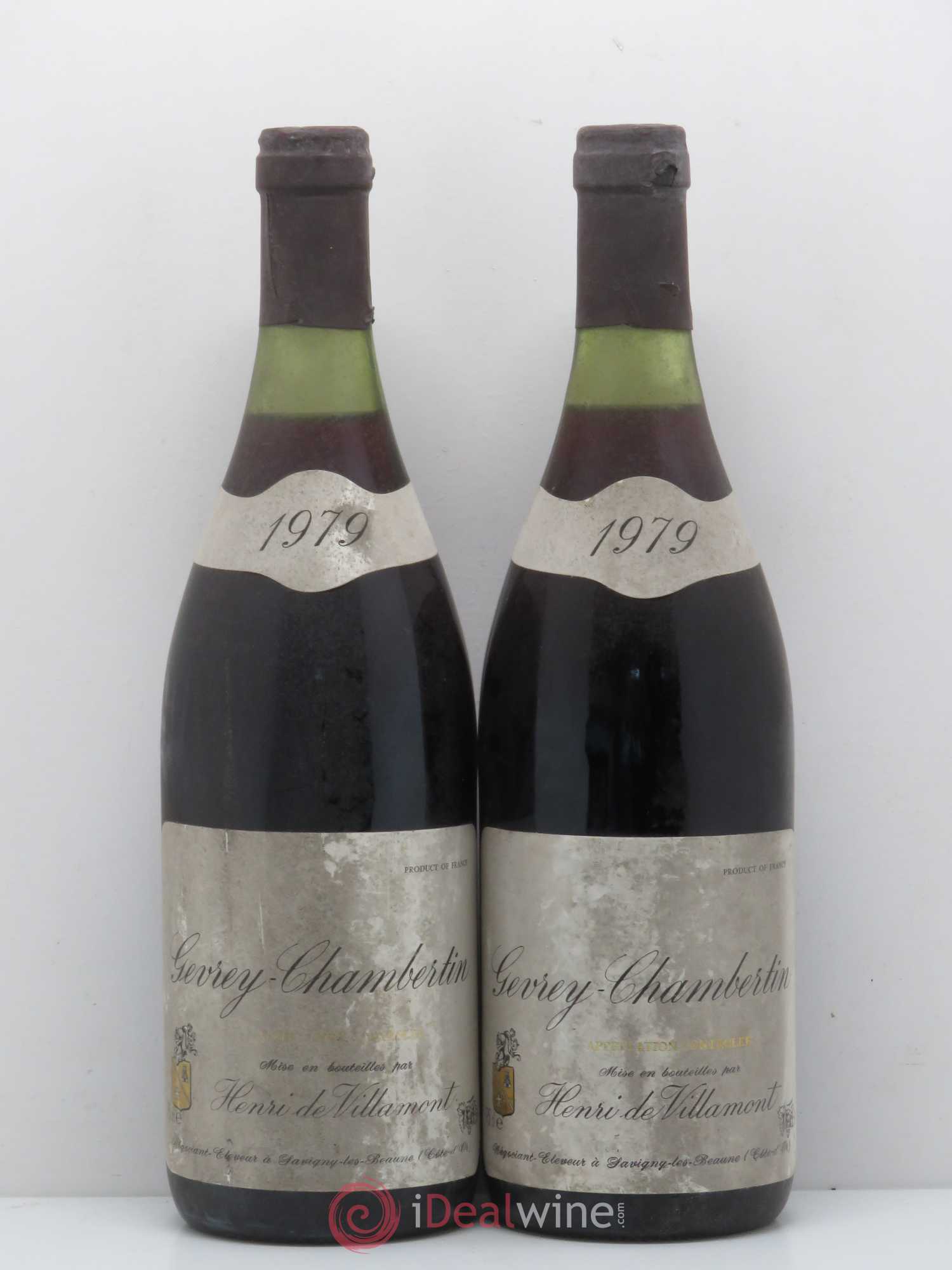 Gevrey-Chambertin Domaine Henri De Villamont 1979 - Posten von 2 Flaschen - 0