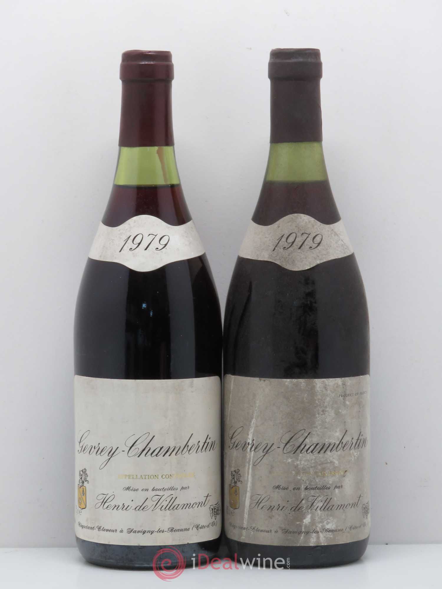 Gevrey-Chambertin Domaine Henri De Villamont 1979 - Posten von 2 Flaschen - 0