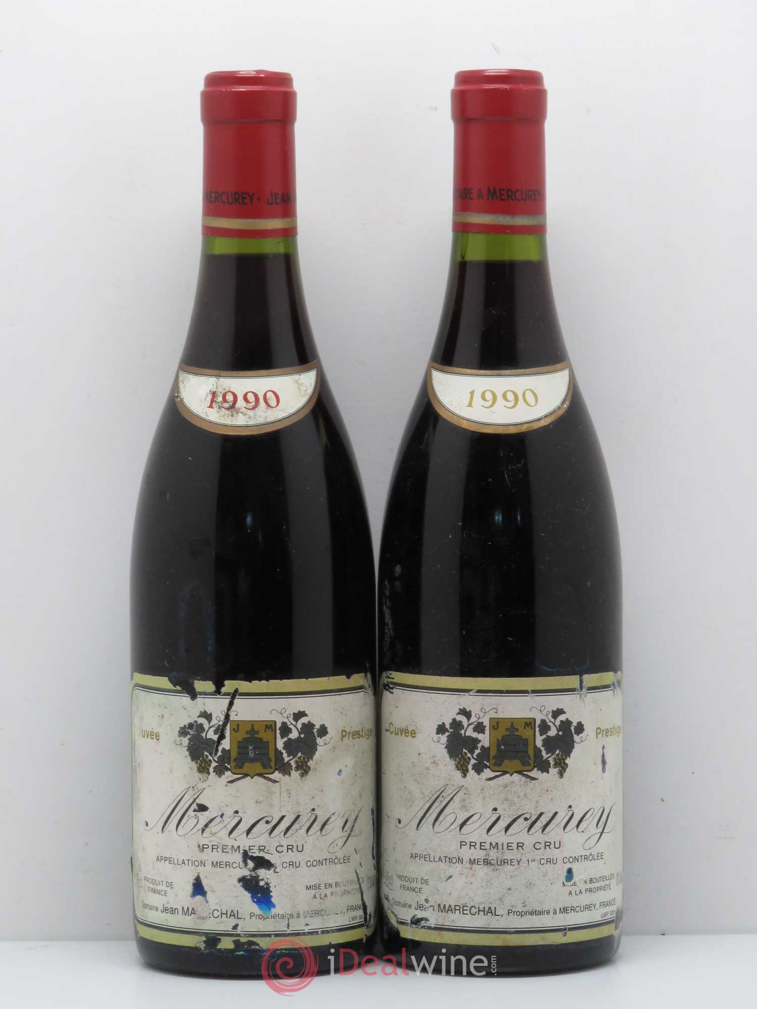 Mercurey 1er Cru Cuvée Prestige Domaine Jean Marechal 1990 - Posten von 2 Flaschen - 0
