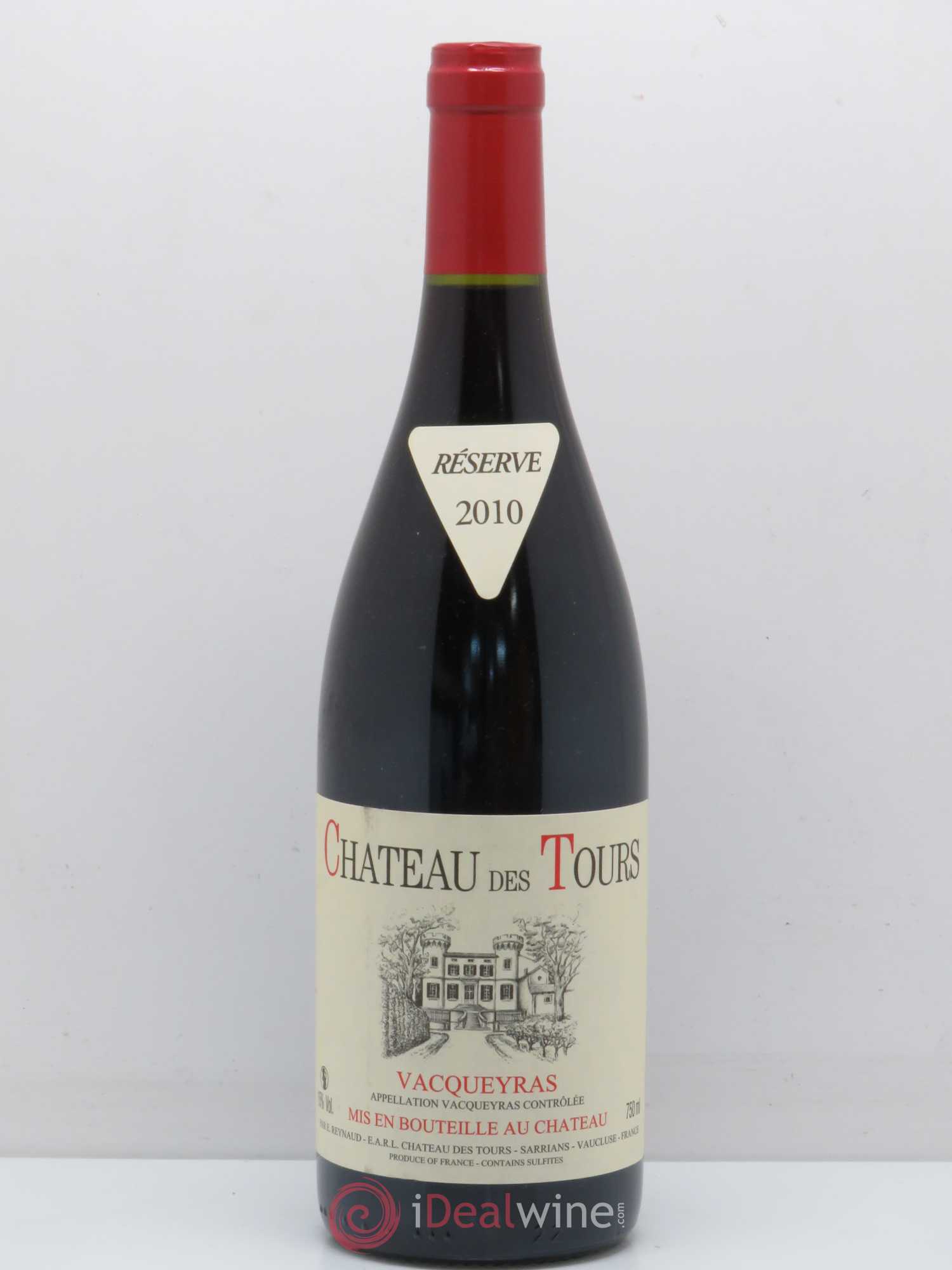 Vacqueyras Château des Tours Emmanuel Reynaud 2010 - Lot de 1 bouteille - 0