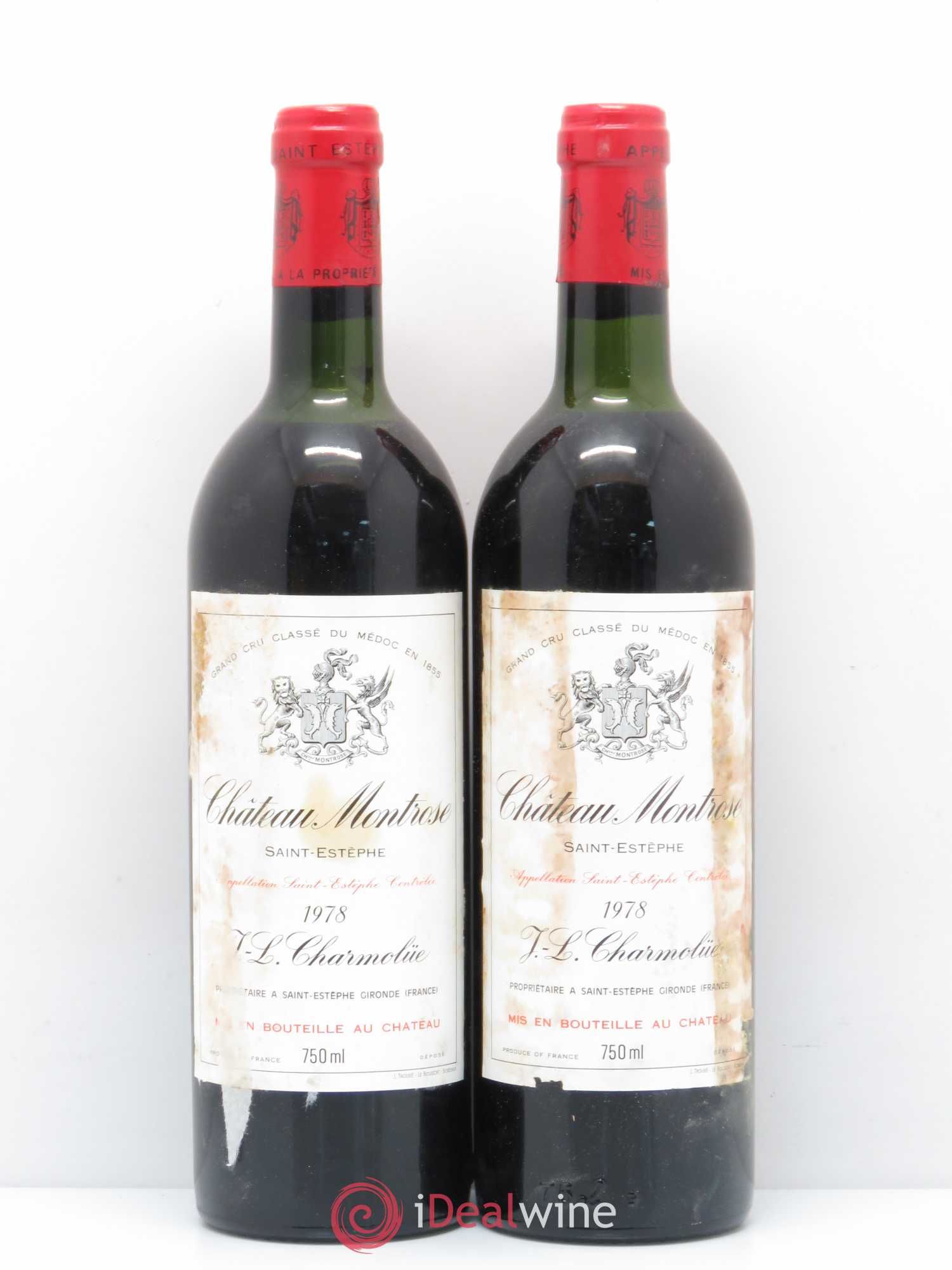 Château Montrose 2ème Grand Cru Classé 1978 - Lot de 2 bouteilles - 0