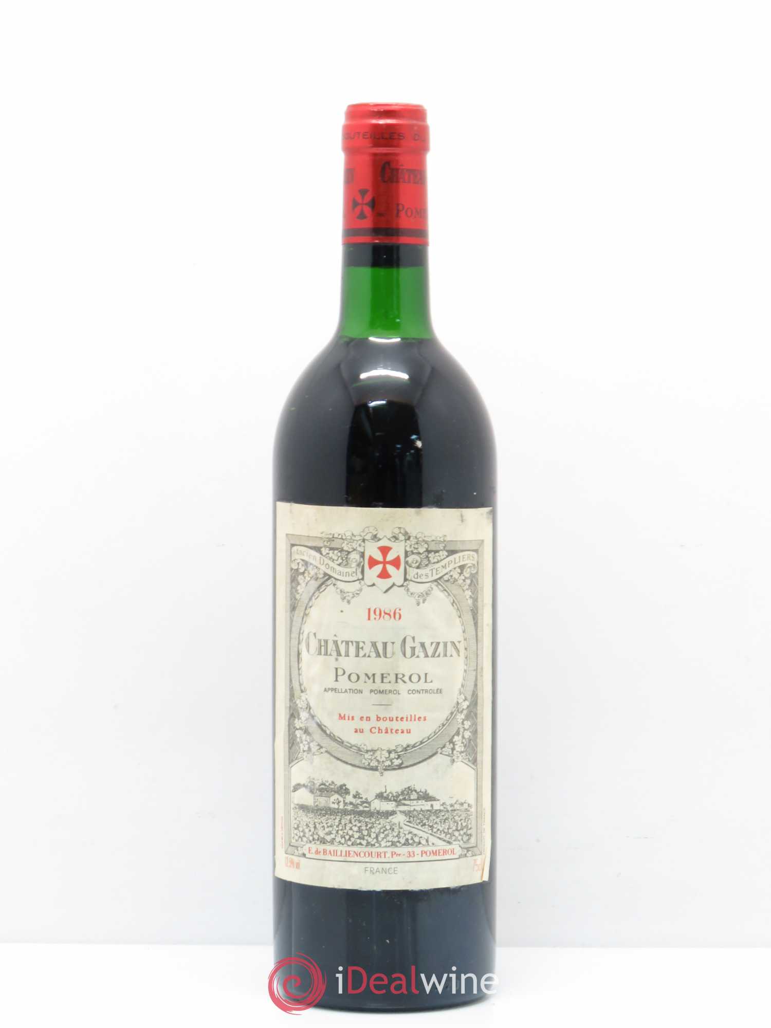 Château Gazin 1986 - Lot de 1 bouteille - 0