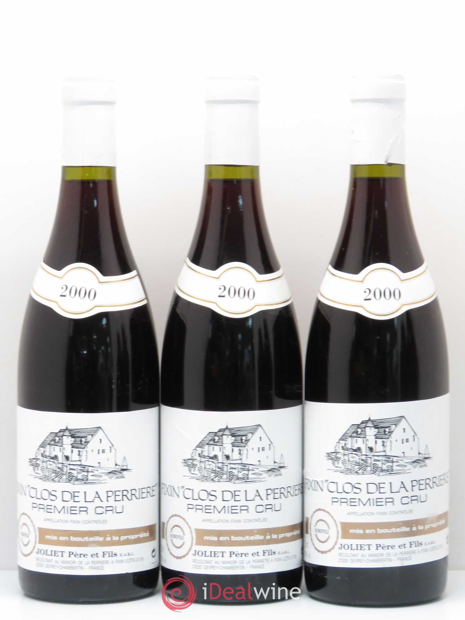 Fixin 1er Cru Clos de la Perrière Joliet Père & Fils (Domaine) 2000 - Lot de 6 bouteilles - 2