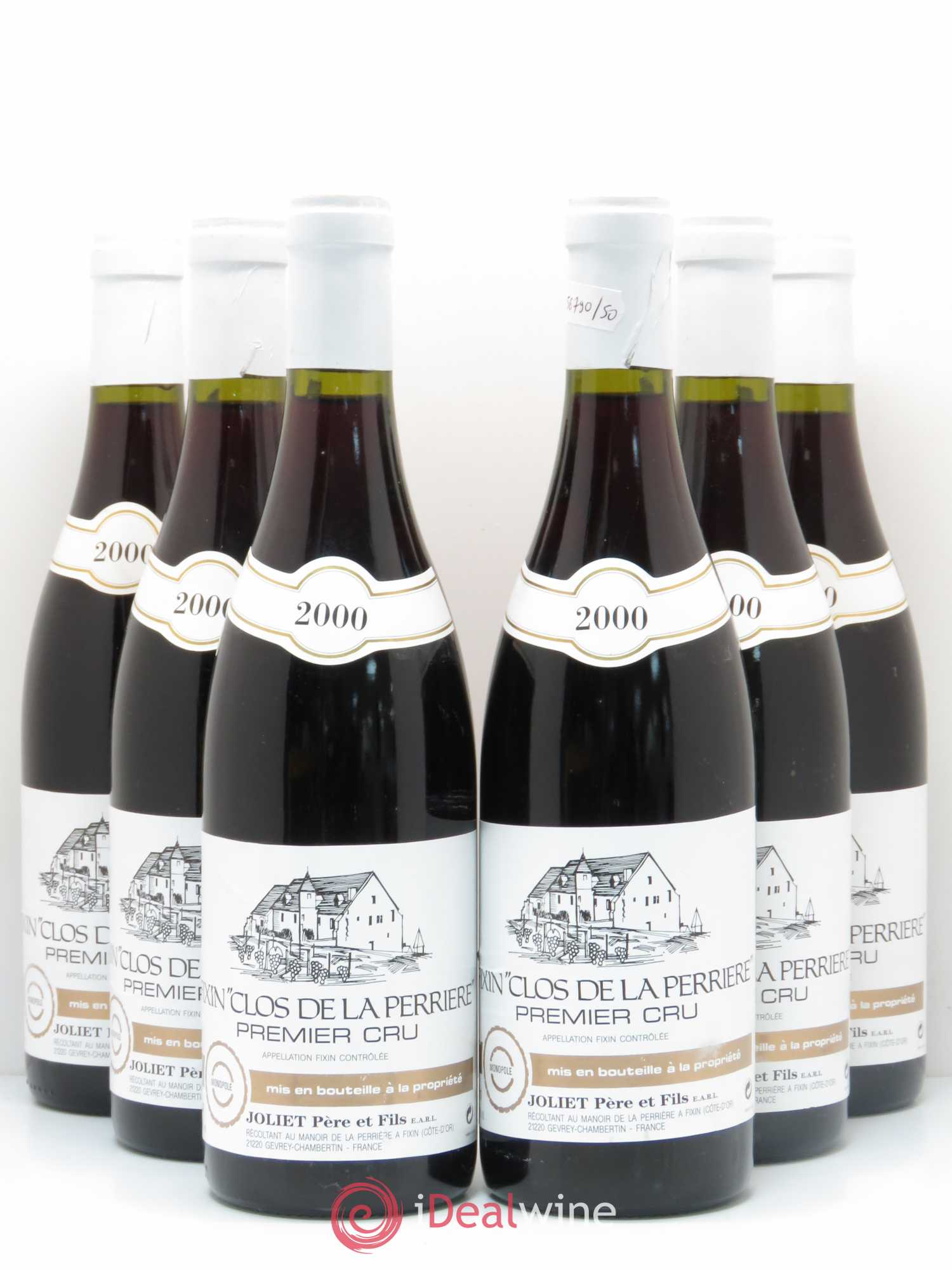 Fixin 1er Cru Clos de la Perrière Joliet Père & Fils (Domaine) 2000 - Lot de 6 bouteilles - 0