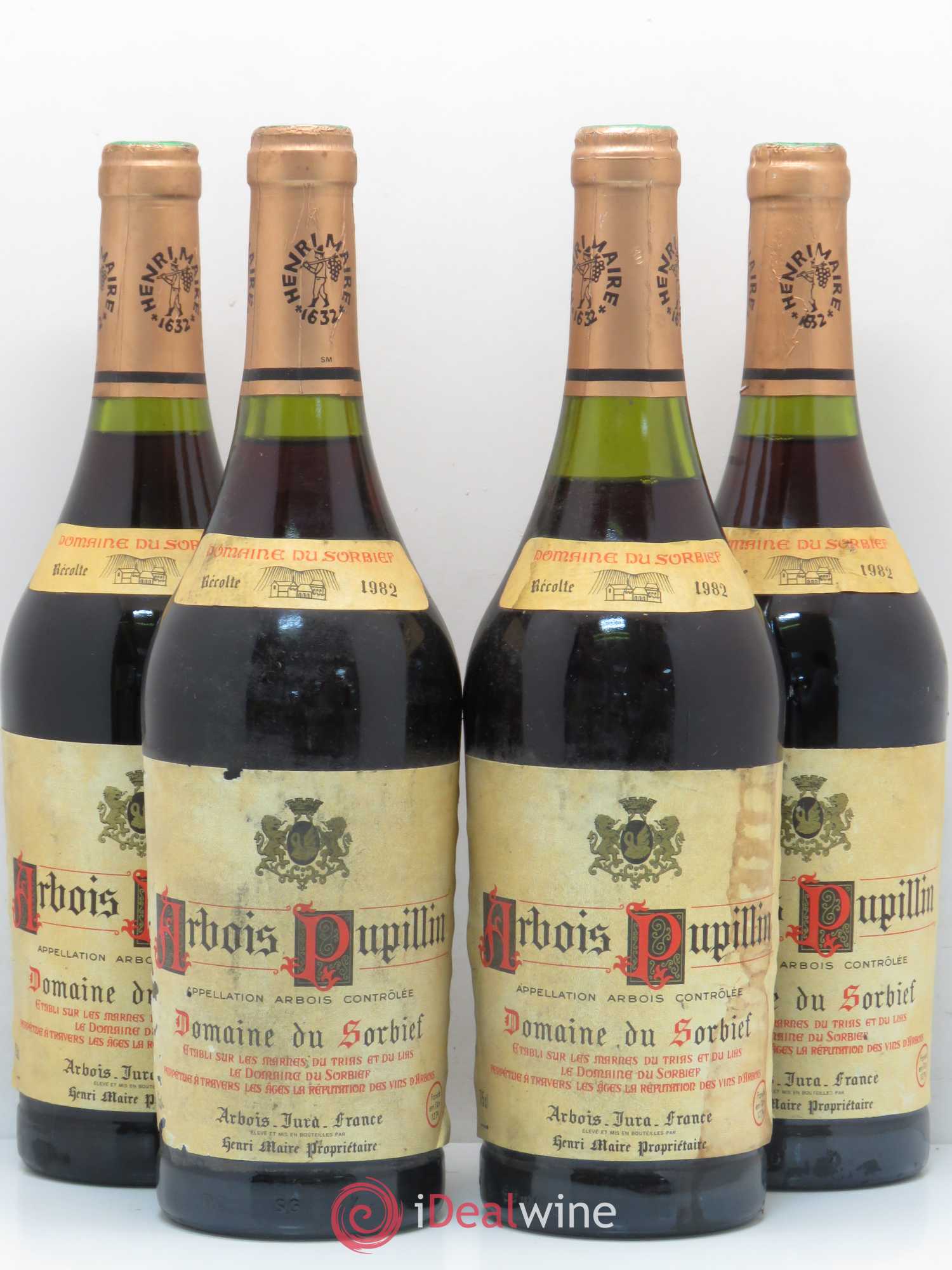 Arbois Pupillin Domaine du Sorbief 1982 - Posten von 4 Flaschen - 0