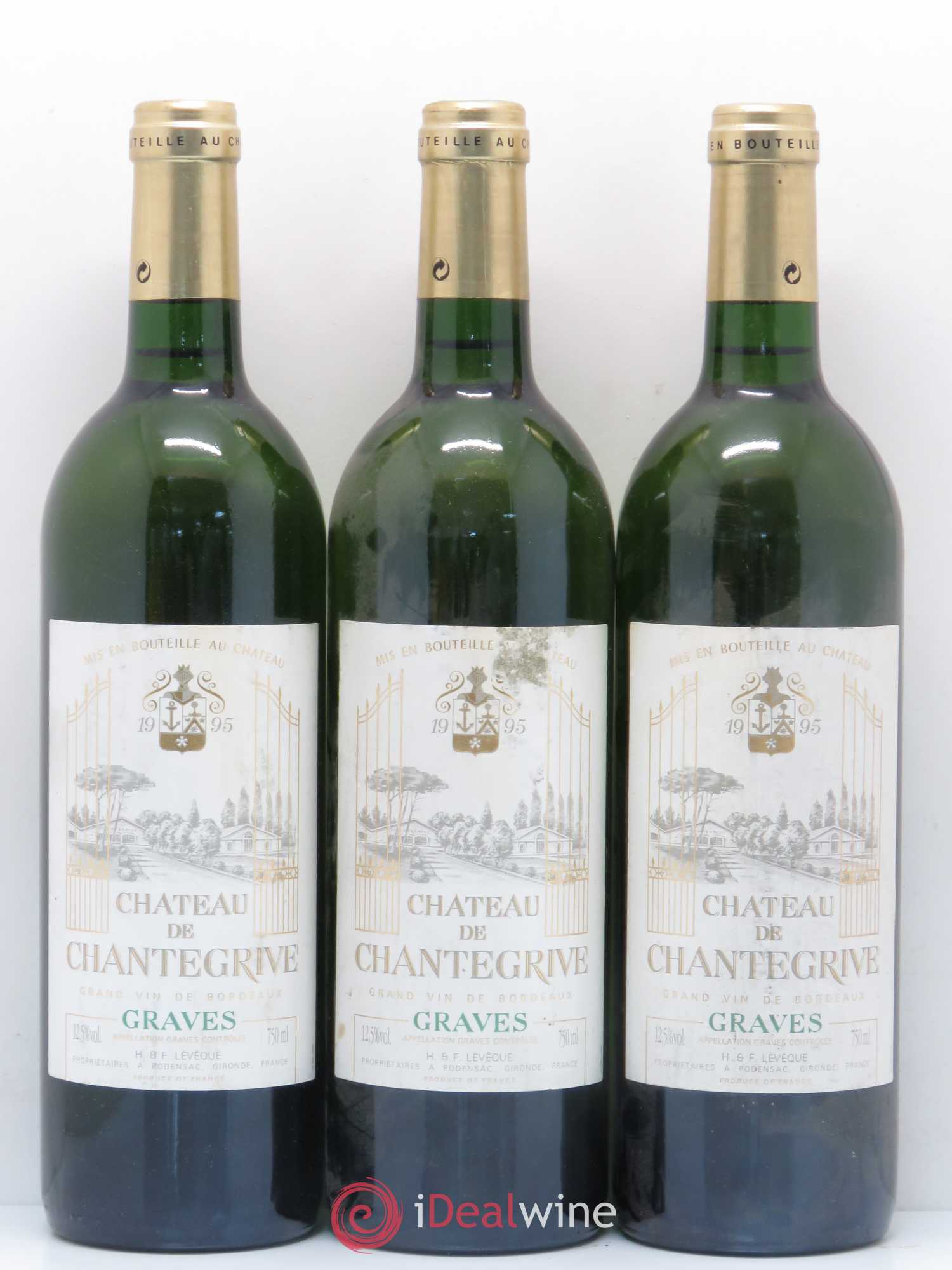Château de Chantegrive 1995 - Lot de 6 bouteilles - 2