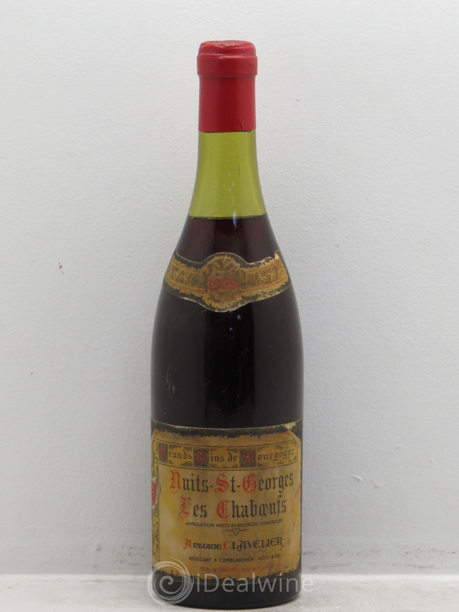 Nuits-Saint-Georges 1er Cru Clavelier 1959 - Lot de 1 bouteille - 0