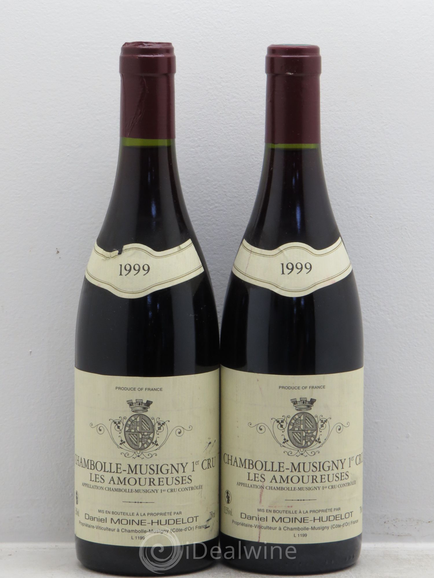 Chambolle-Musigny 1er Cru Les Amoureuses Moine-Hudelot (Domaine) 1999 - Lot de 2 bouteilles - 0