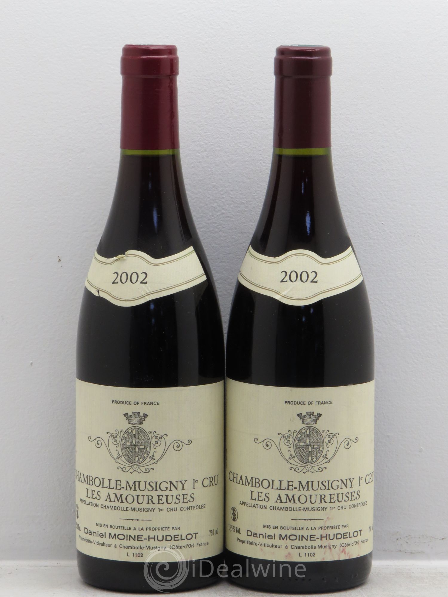 Chambolle-Musigny 1er Cru Les Amoureuses Moine-Hudelot (Domaine) 2002 - Lot de 2 bouteilles - 0