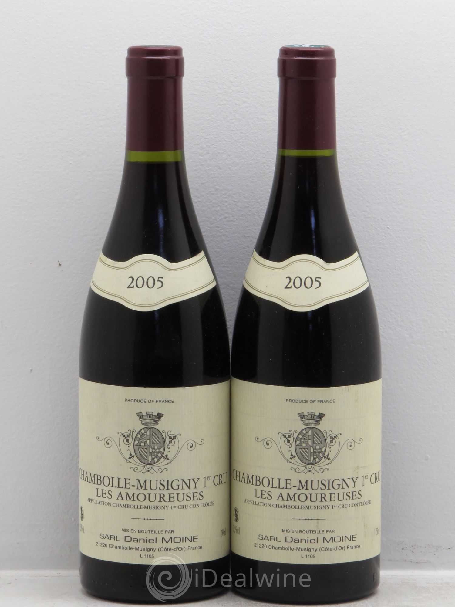Chambolle-Musigny 1er Cru Les Amoureuses Moine-Hudelot (Domaine) 2005 - Lot de 2 bouteilles - 0