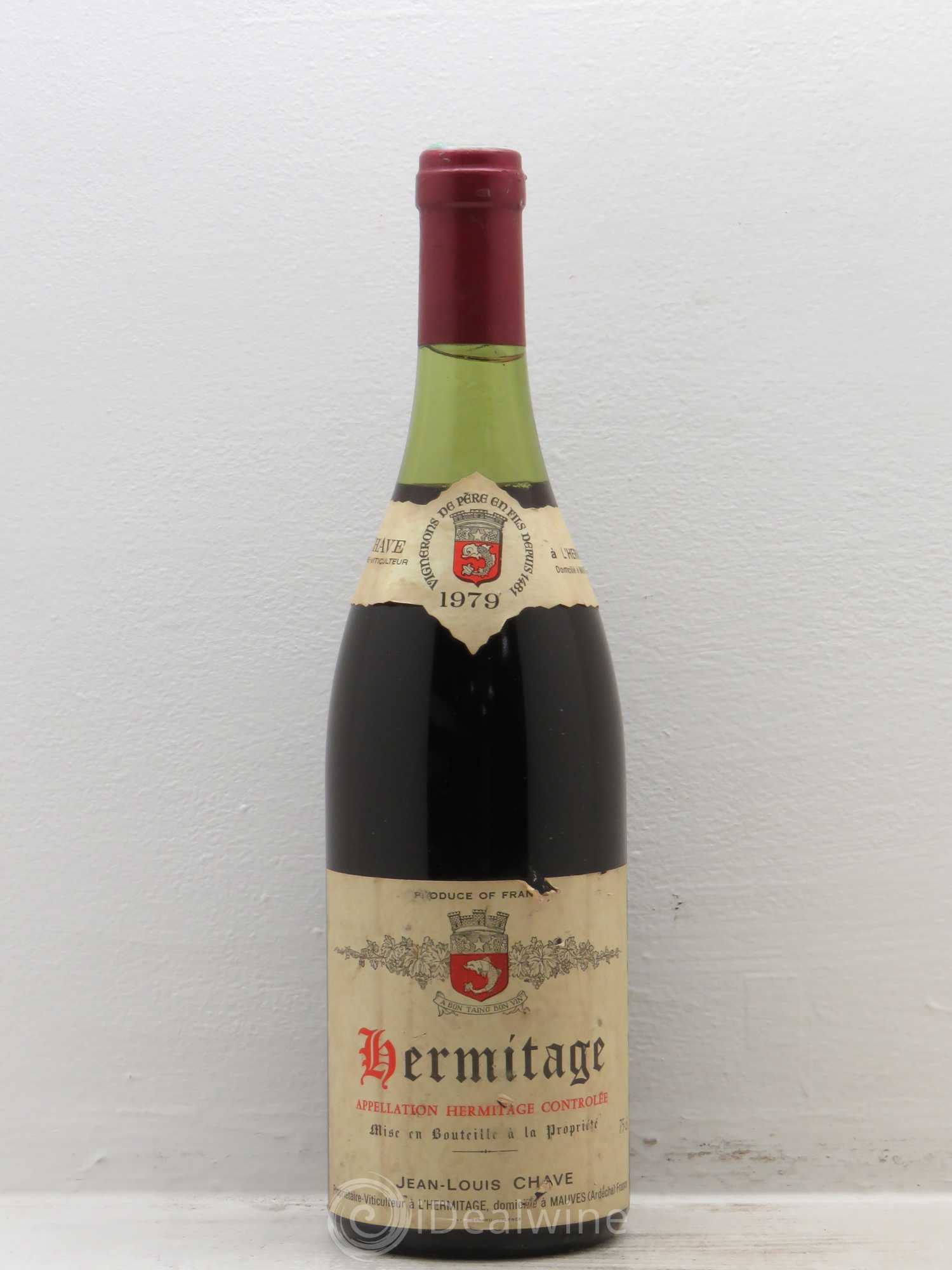 Hermitage Jean-Louis Chave 1979 - Lot de 1 bouteille - 0