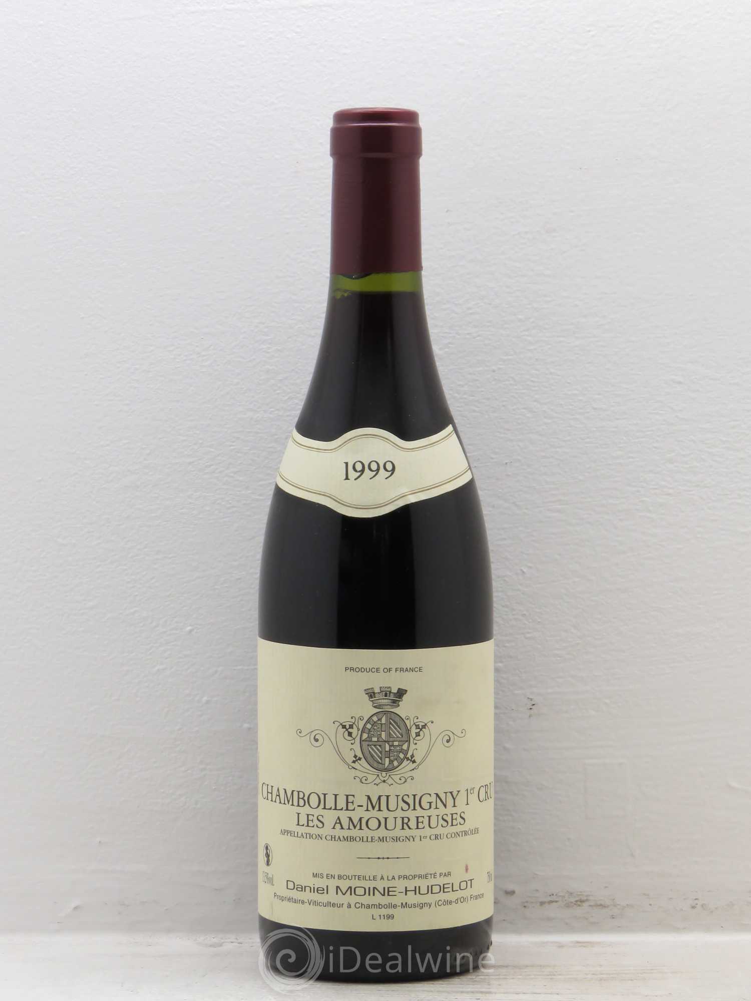 Chambolle-Musigny 1er Cru Les Amoureuses Moine-Hudelot (Domaine) 1999 - Lot de 1 bouteille - 0