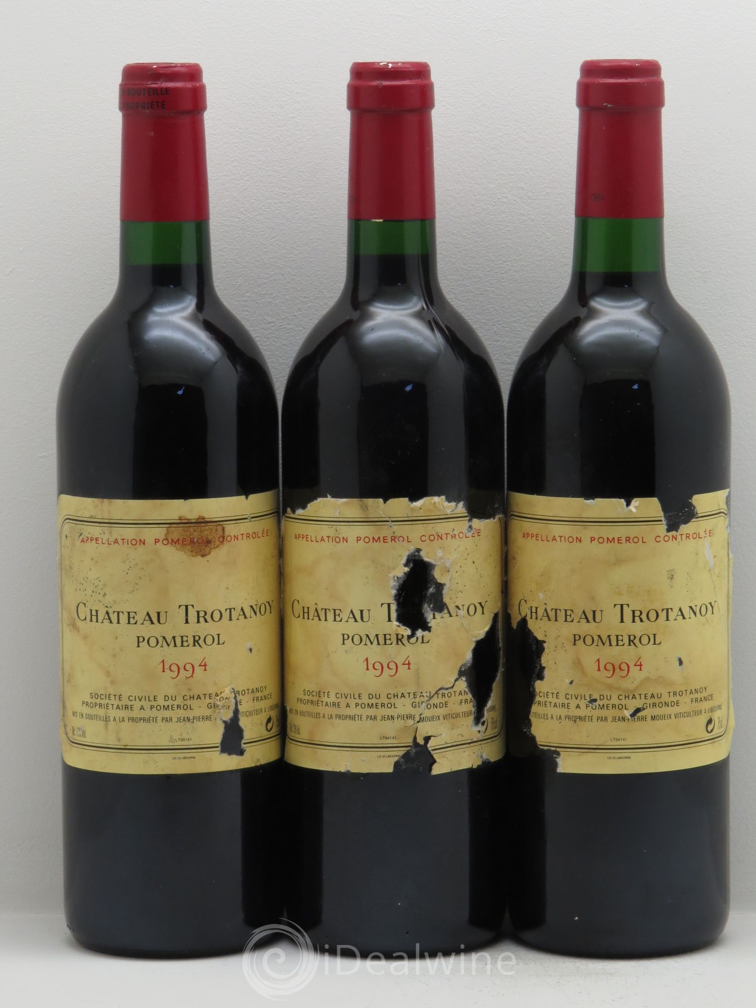 Château Trotanoy 1994 - Lot de 3 bouteilles - 0
