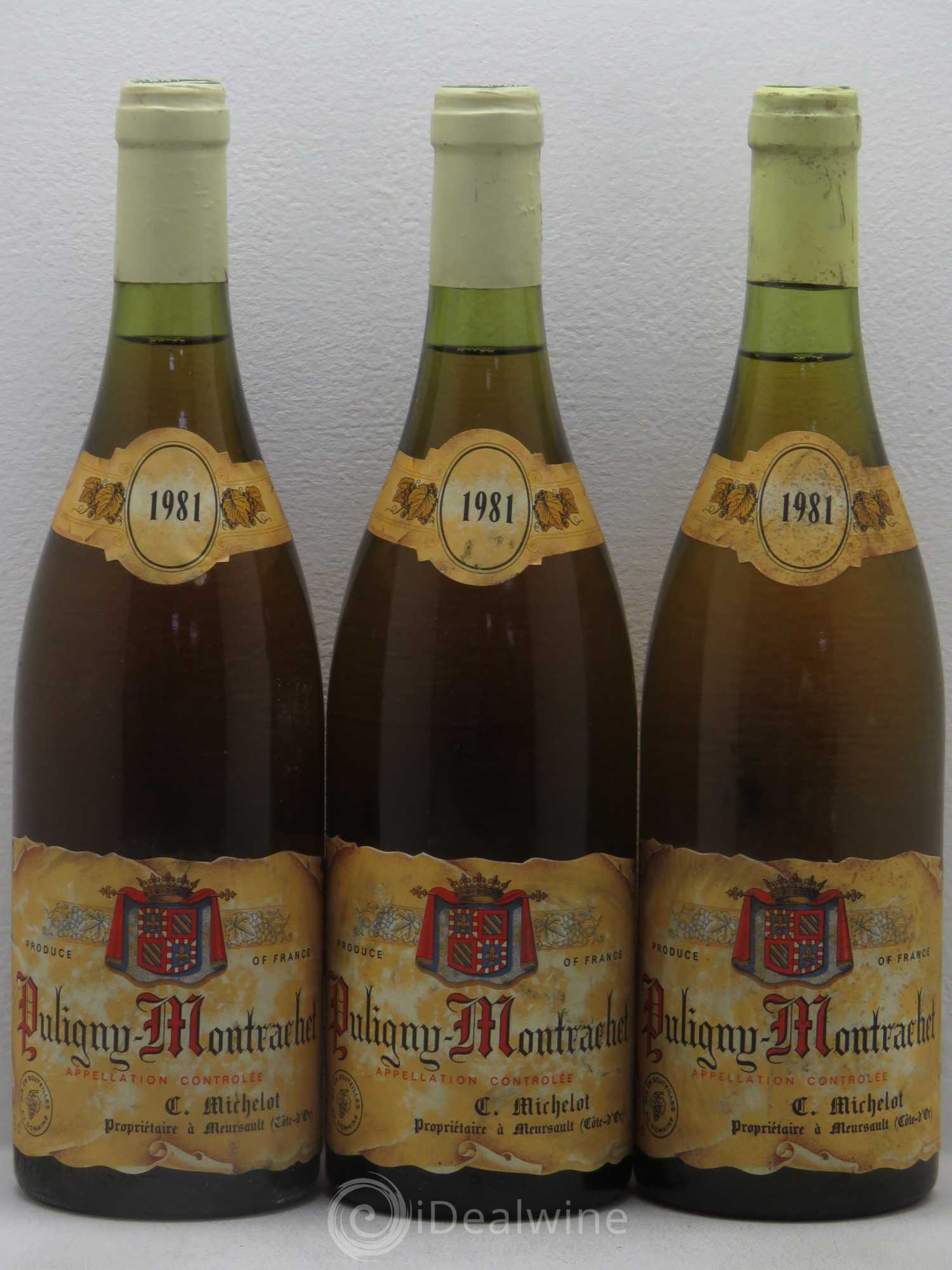 Puligny-Montrachet 1981 - Lot de 3 bouteilles - 0
