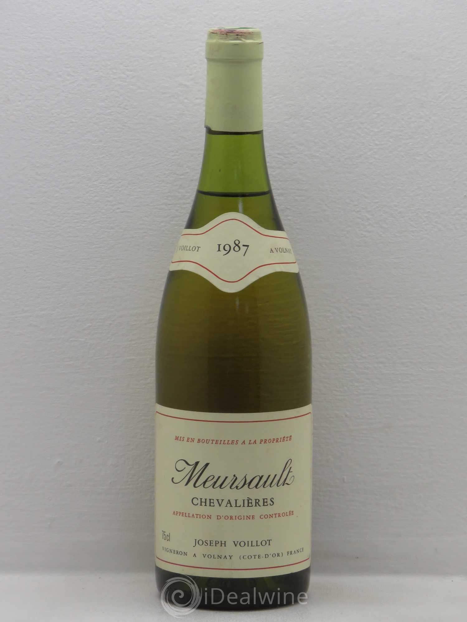 Meursault Domaine Joseph Voillot Les Chevalières 1987 - Posten von 1 Flasche - 0