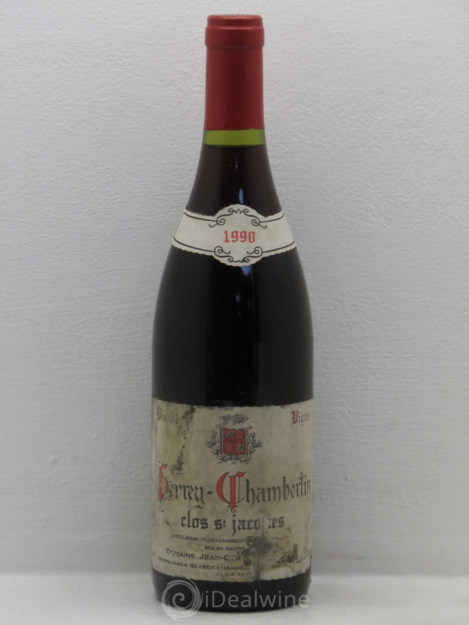 Gevrey-Chambertin 1er Cru Clos Saint-Jacques Vieille Vigne Fourrier (Domaine) Vieilles vignes 1990 - Lot de 1 bouteille - 0
