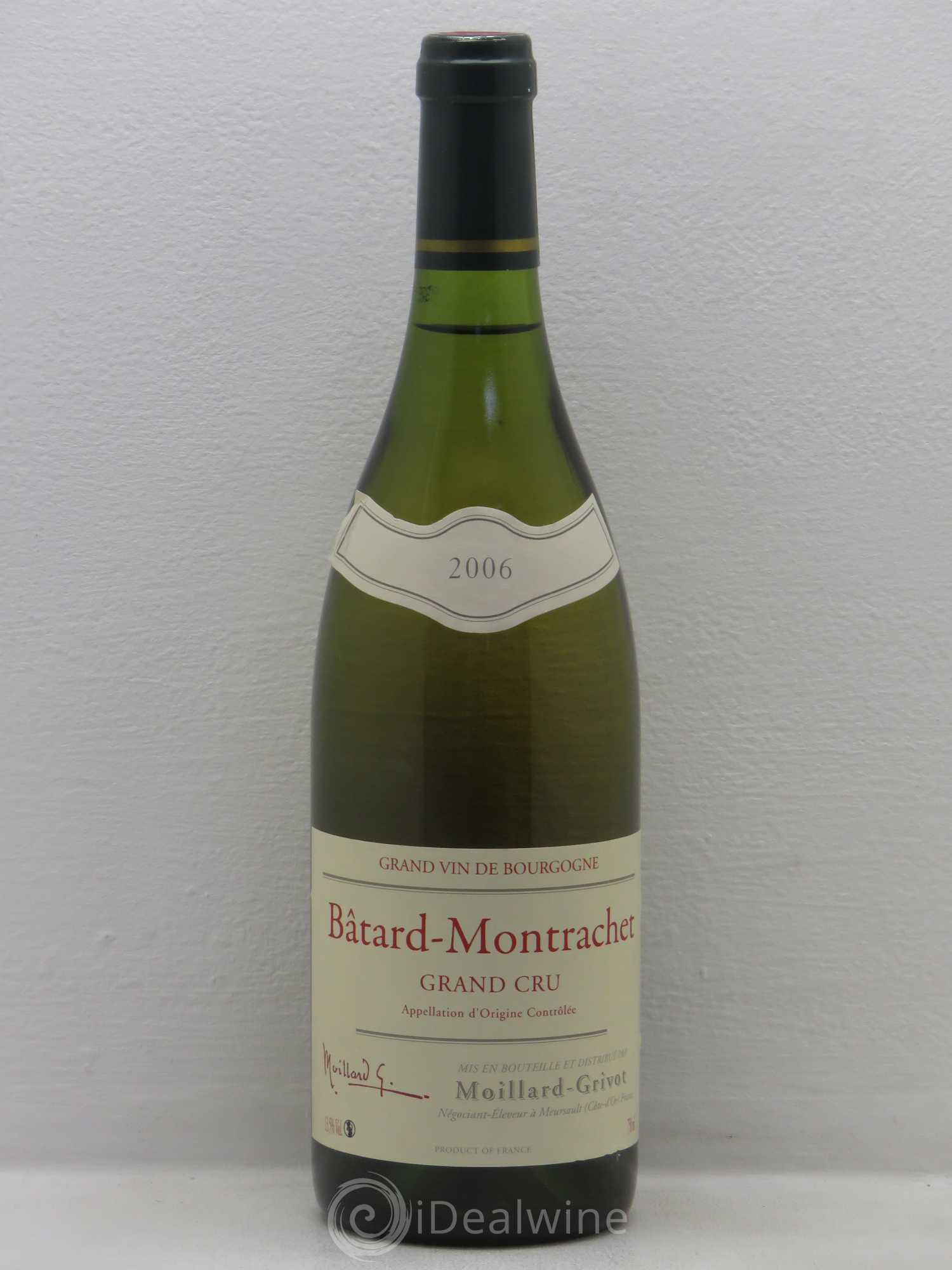 Bâtard-Montrachet Grand Cru Domaine Moillard-Grivot 2006 - Posten von 1 Flasche - 0